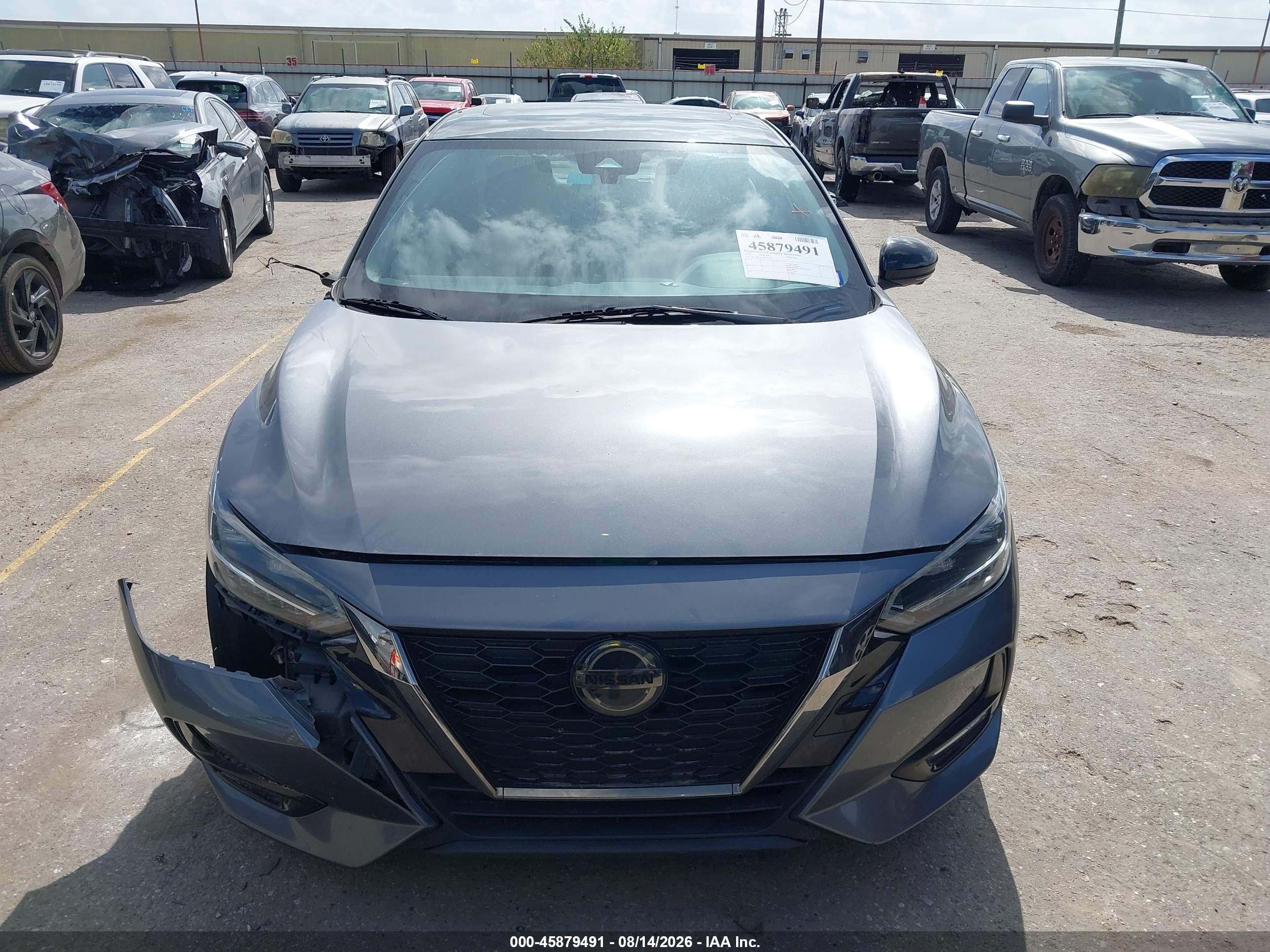 2021 Nissan Sentra Sr Xtronic Cvt Gray vin: 3N1AB8DV3MY201506