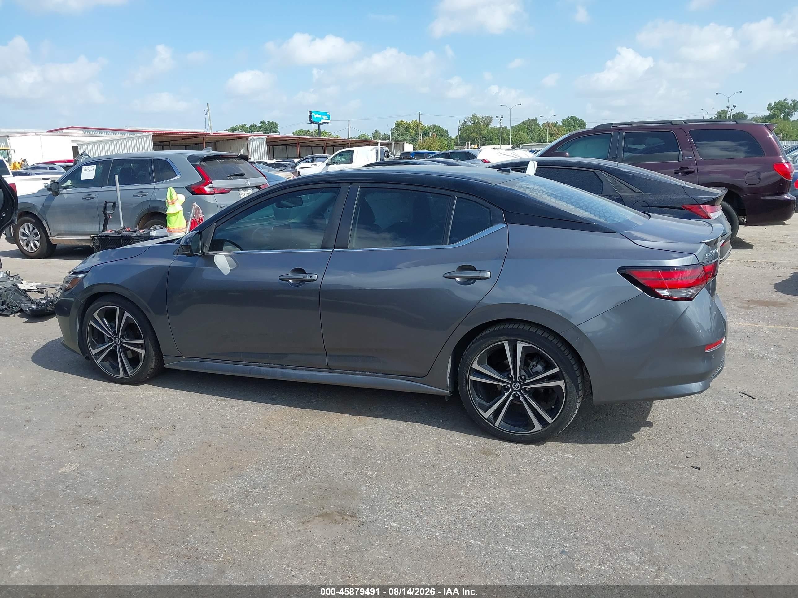 2021 Nissan Sentra Sr Xtronic Cvt Gray vin: 3N1AB8DV3MY201506