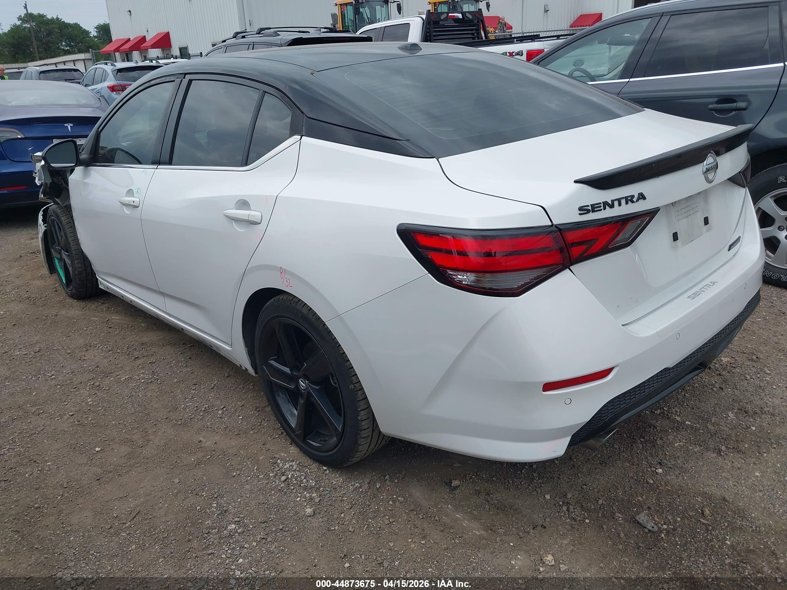 2023 Nissan Sentra Sr Xtronic Cvt White vin: 3N1AB8DV3PY291678