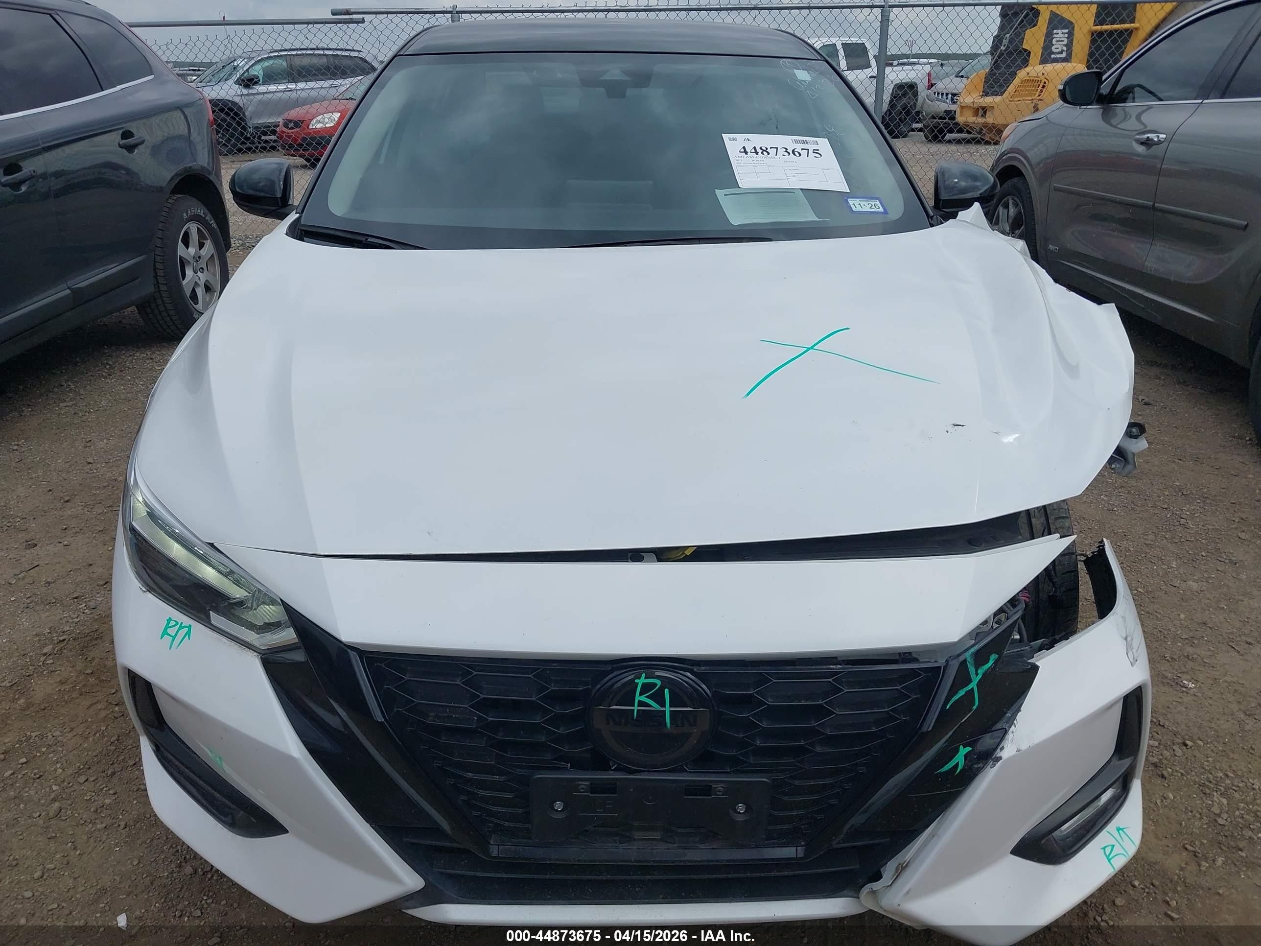 2023 Nissan Sentra Sr Xtronic Cvt White vin: 3N1AB8DV3PY291678