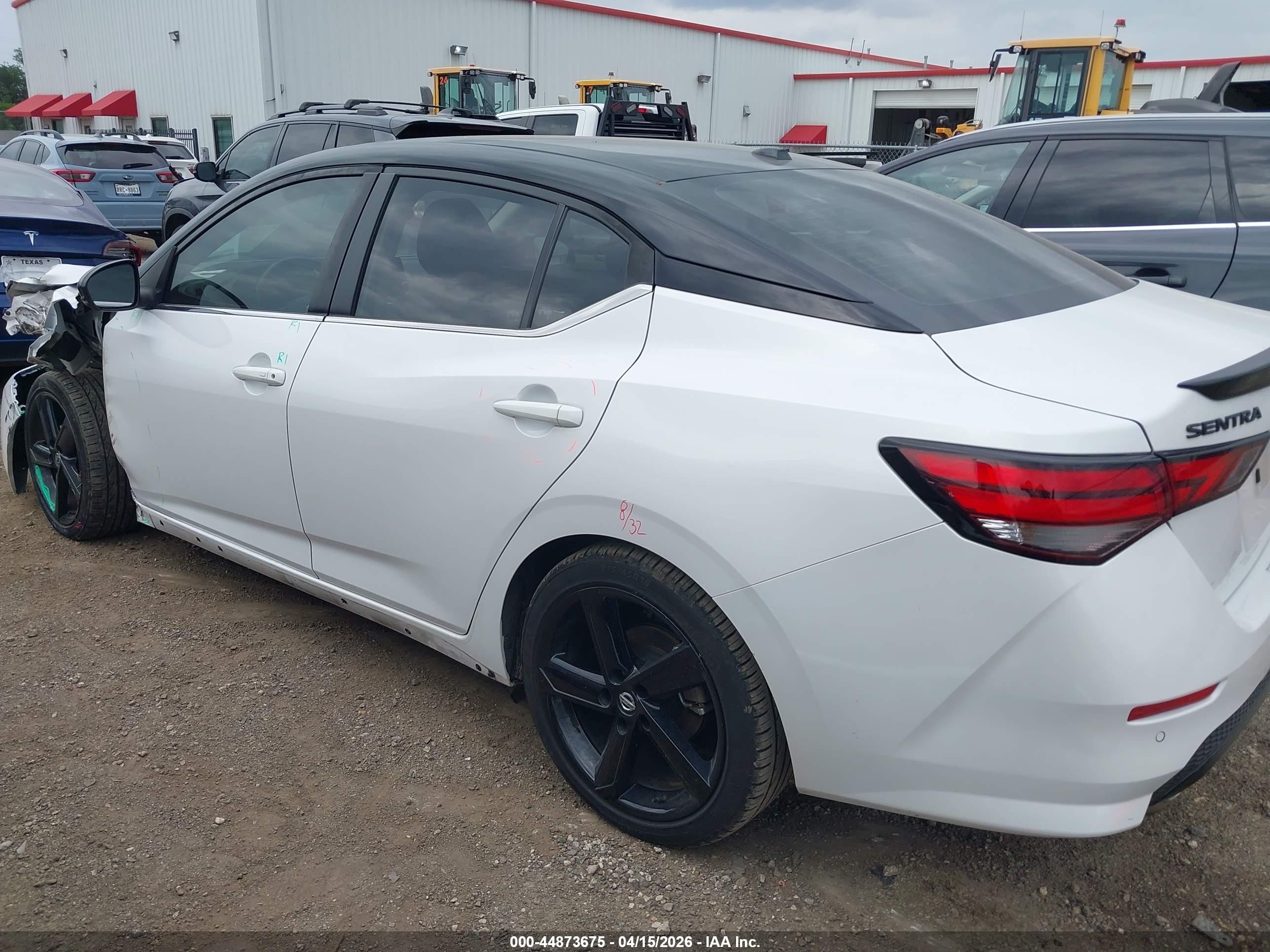 2023 Nissan Sentra Sr Xtronic Cvt White vin: 3N1AB8DV3PY291678