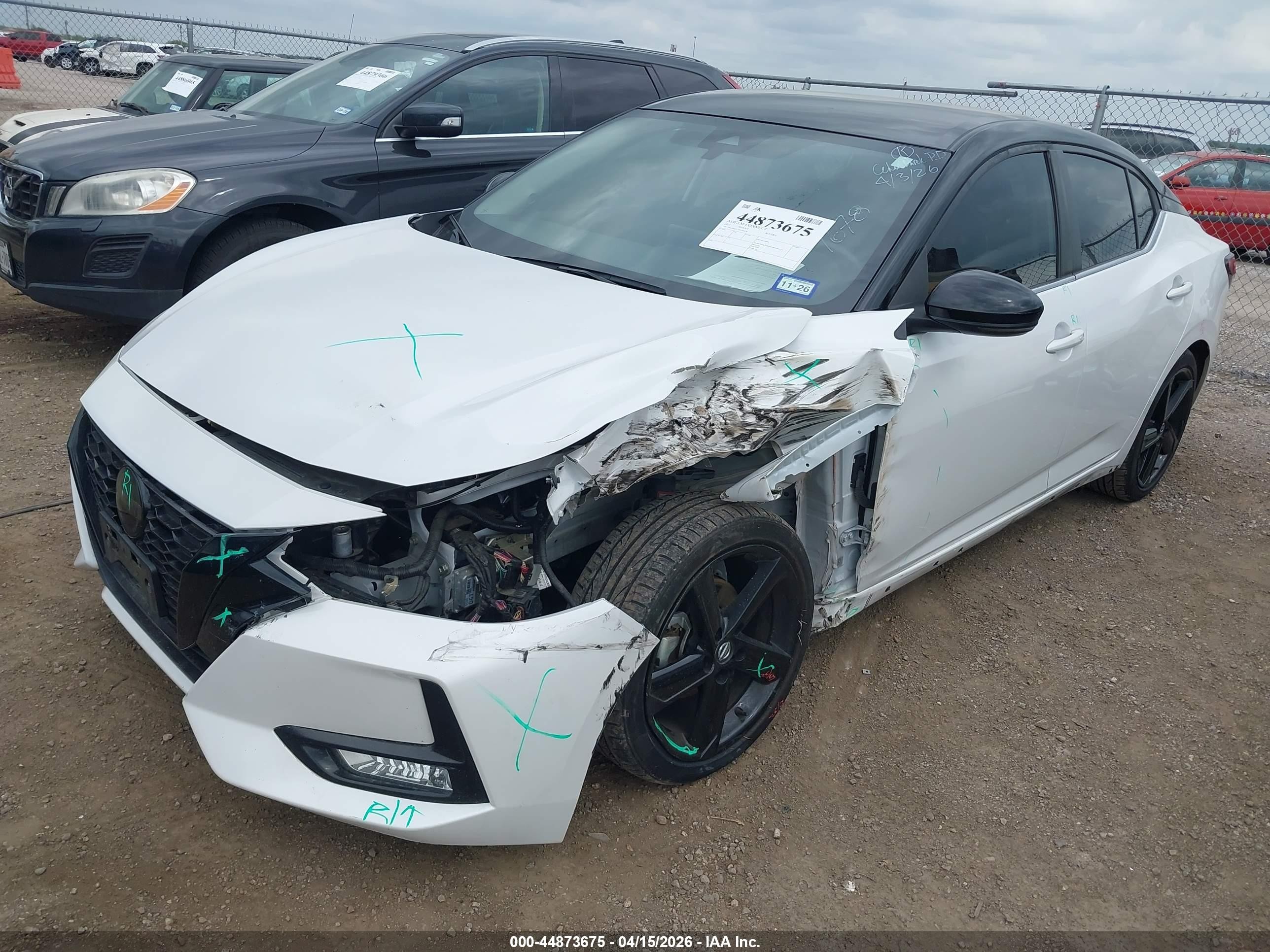2023 Nissan Sentra Sr Xtronic Cvt White vin: 3N1AB8DV3PY291678