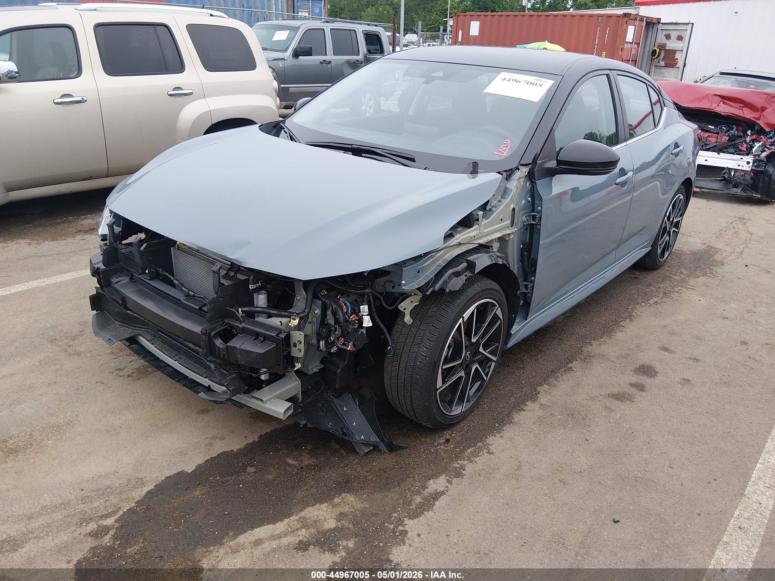 2025 Nissan Sentra Sr Blue vin: 3N1AB8DV3SY366792