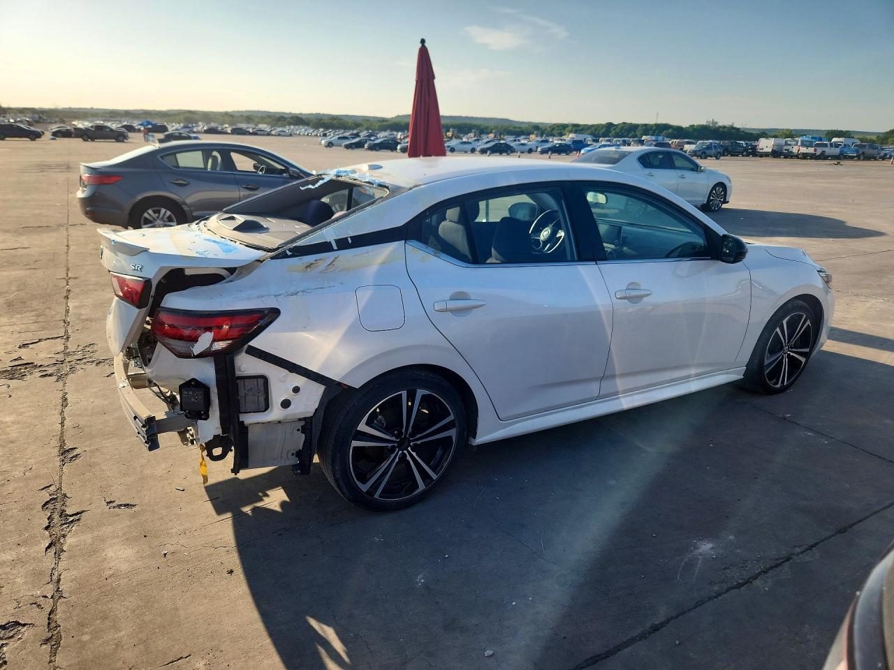 2021 Nissan Sentra Sr White vin: 3N1AB8DV4MY286999