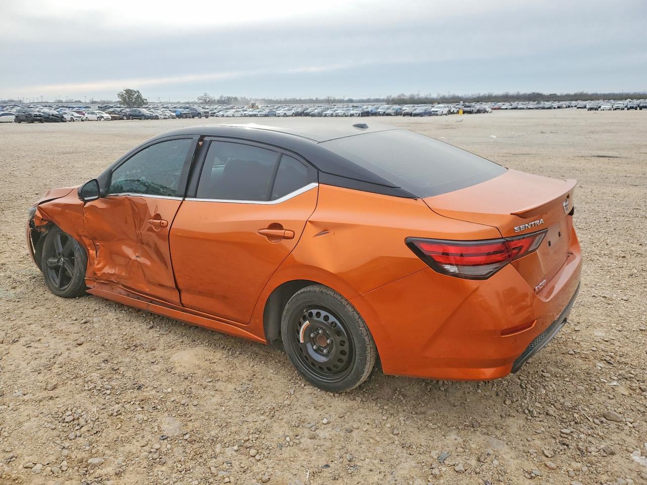 2021 Nissan Sentra Sr Orange vin: 3N1AB8DV4MY332167
