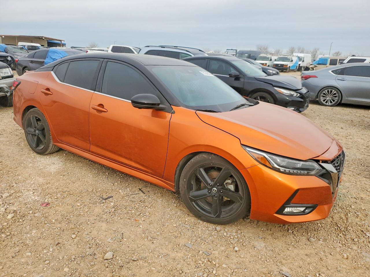 2021 Nissan Sentra Sr Orange vin: 3N1AB8DV4MY332167
