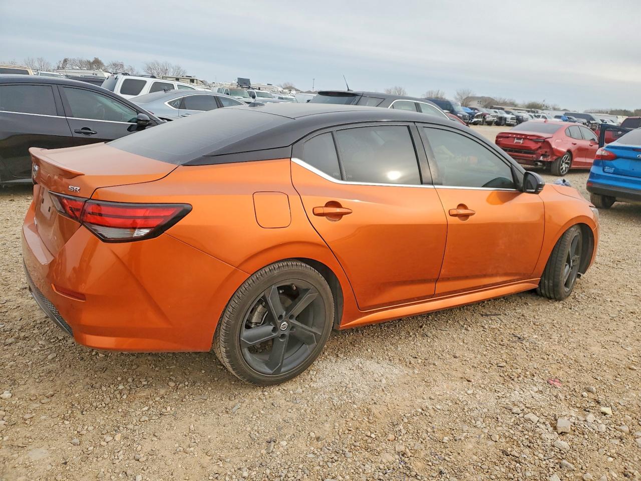2021 Nissan Sentra Sr Orange vin: 3N1AB8DV4MY332167