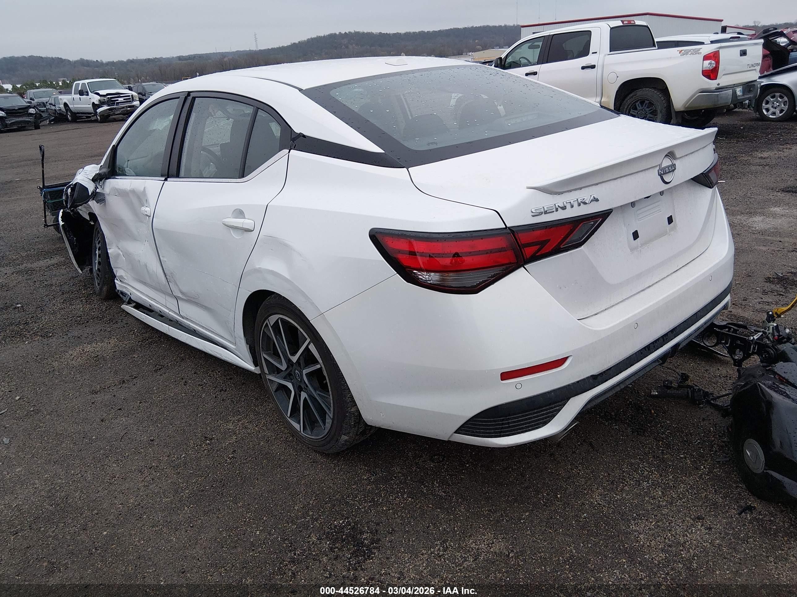 2025 Nissan Sentra Sr White vin: 3N1AB8DV4SY365912