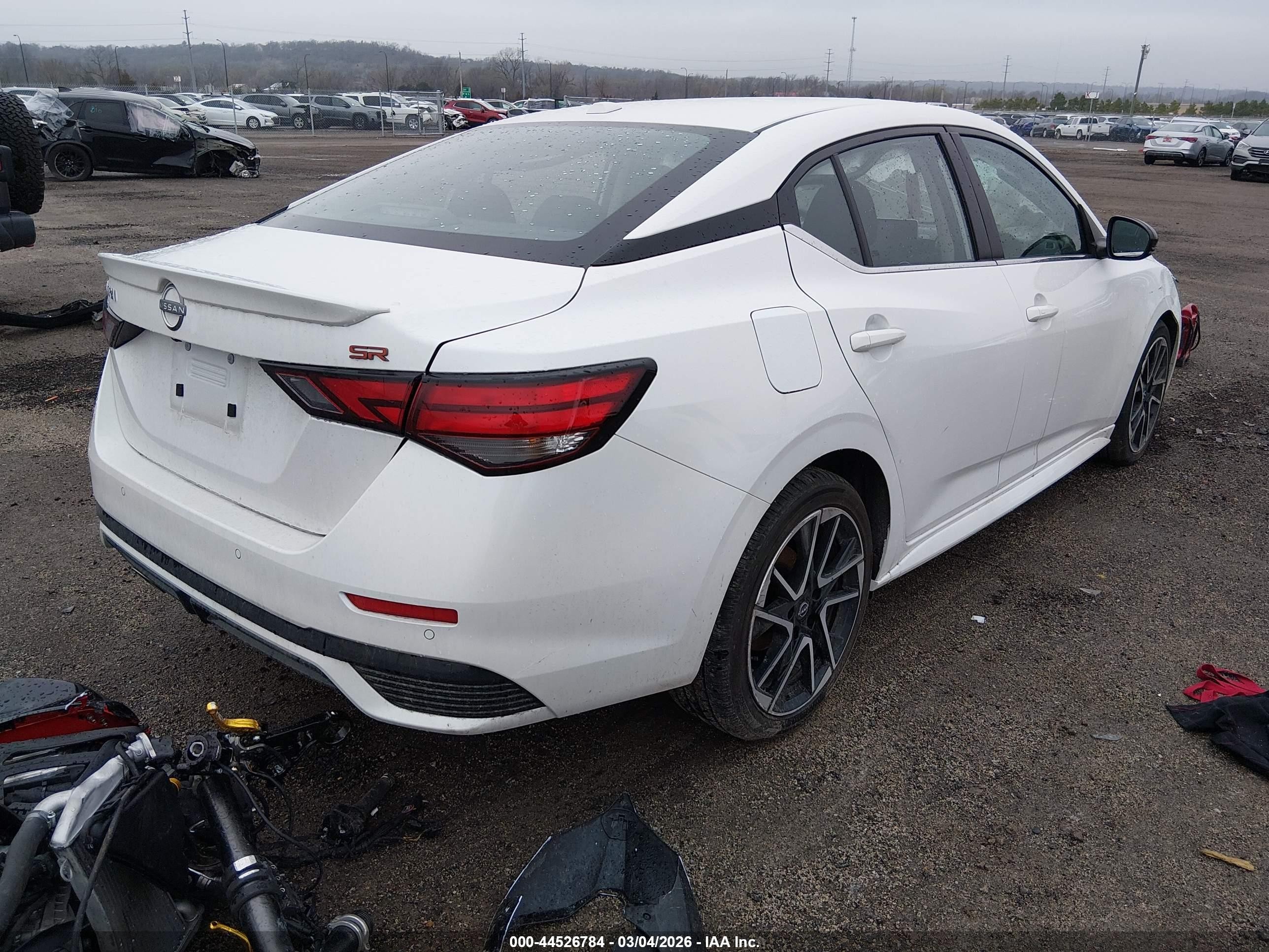 2025 Nissan Sentra Sr White vin: 3N1AB8DV4SY365912