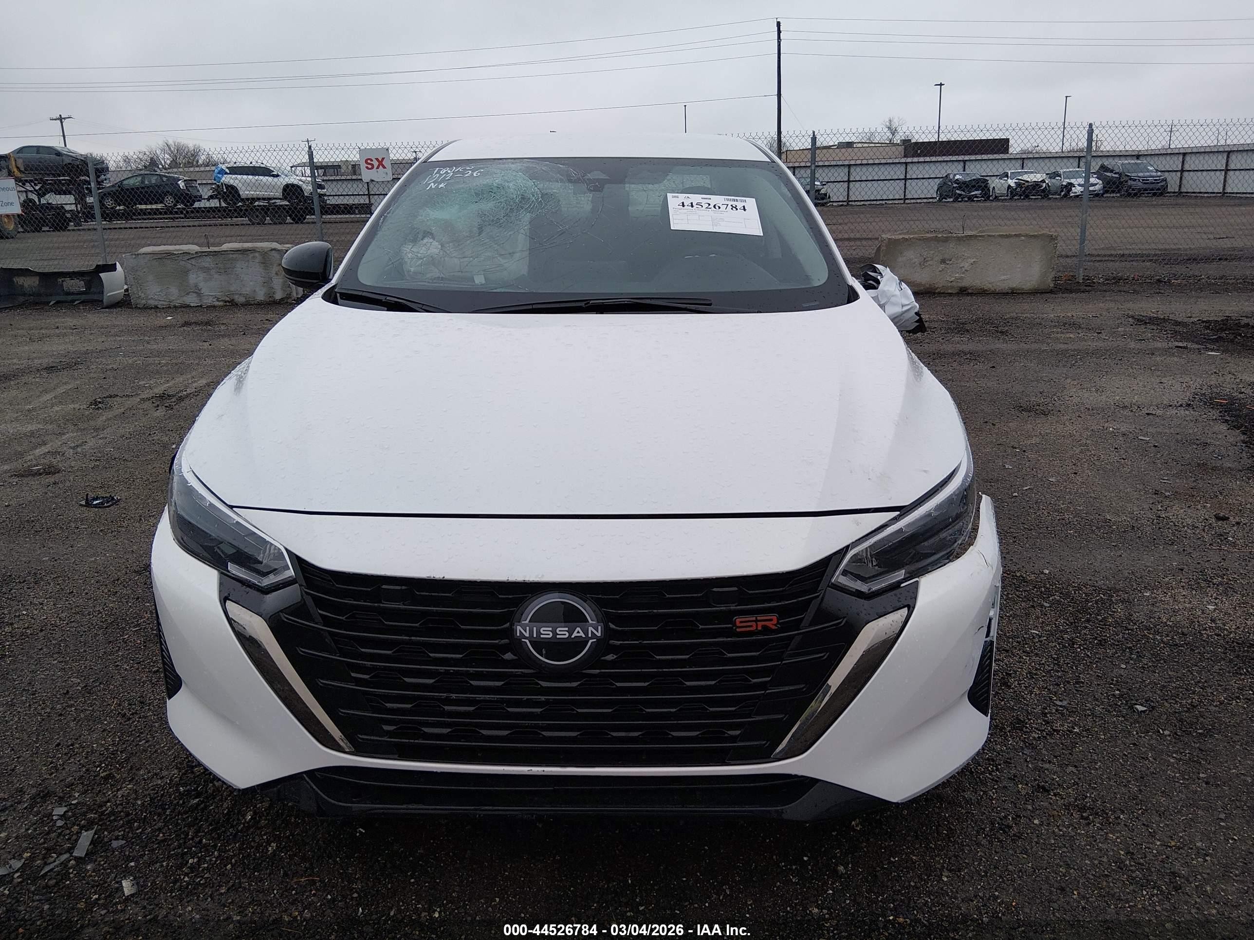 2025 Nissan Sentra Sr White vin: 3N1AB8DV4SY365912