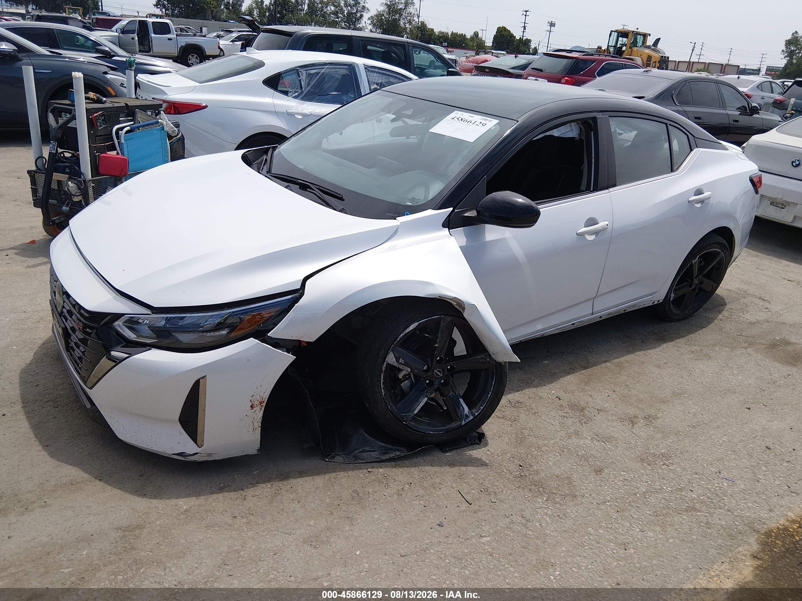 2024 Nissan Sentra Sr Xtronic Cvt White vin: 3N1AB8DV5RY259625