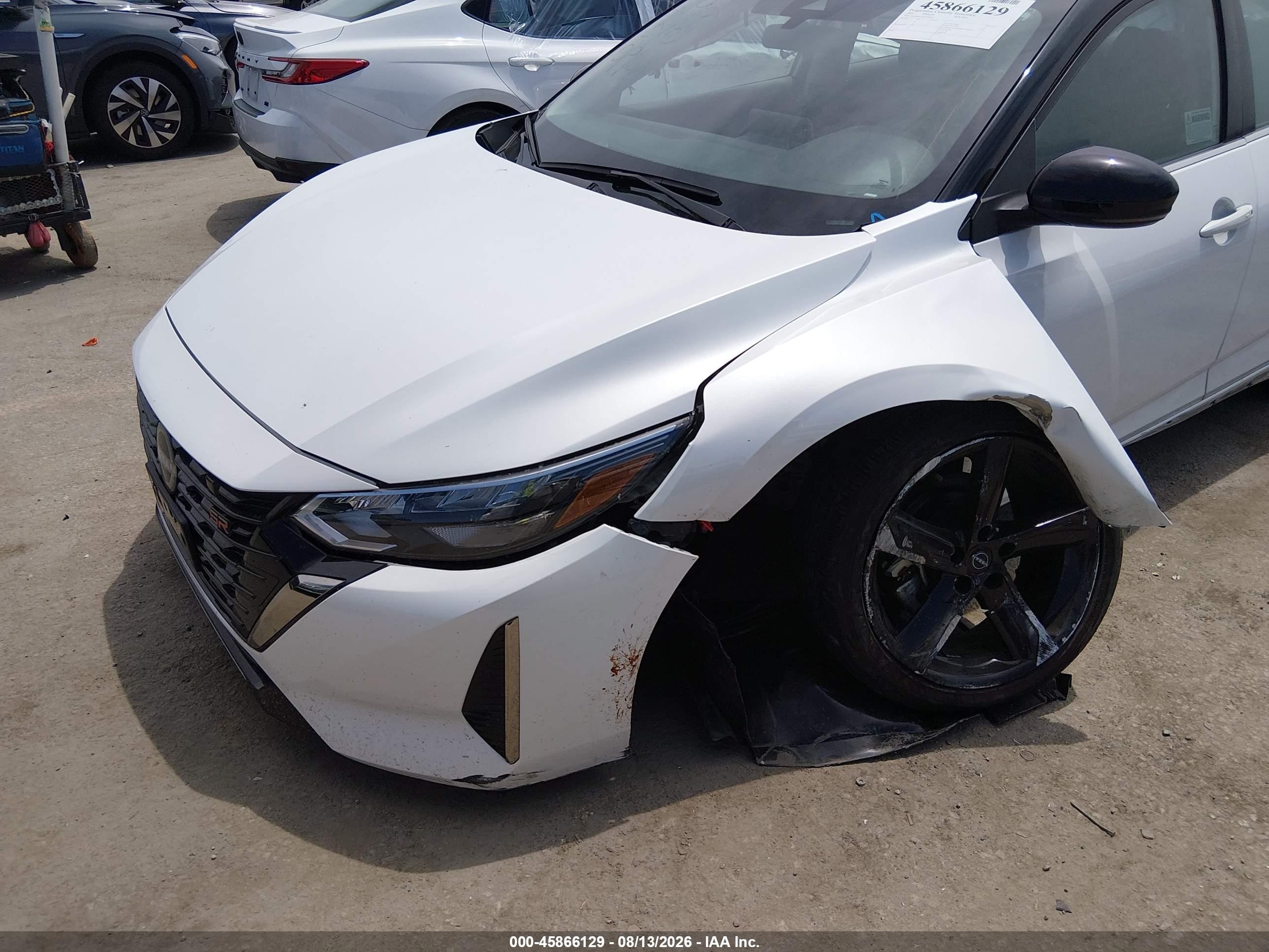 2024 Nissan Sentra Sr Xtronic Cvt White vin: 3N1AB8DV5RY259625