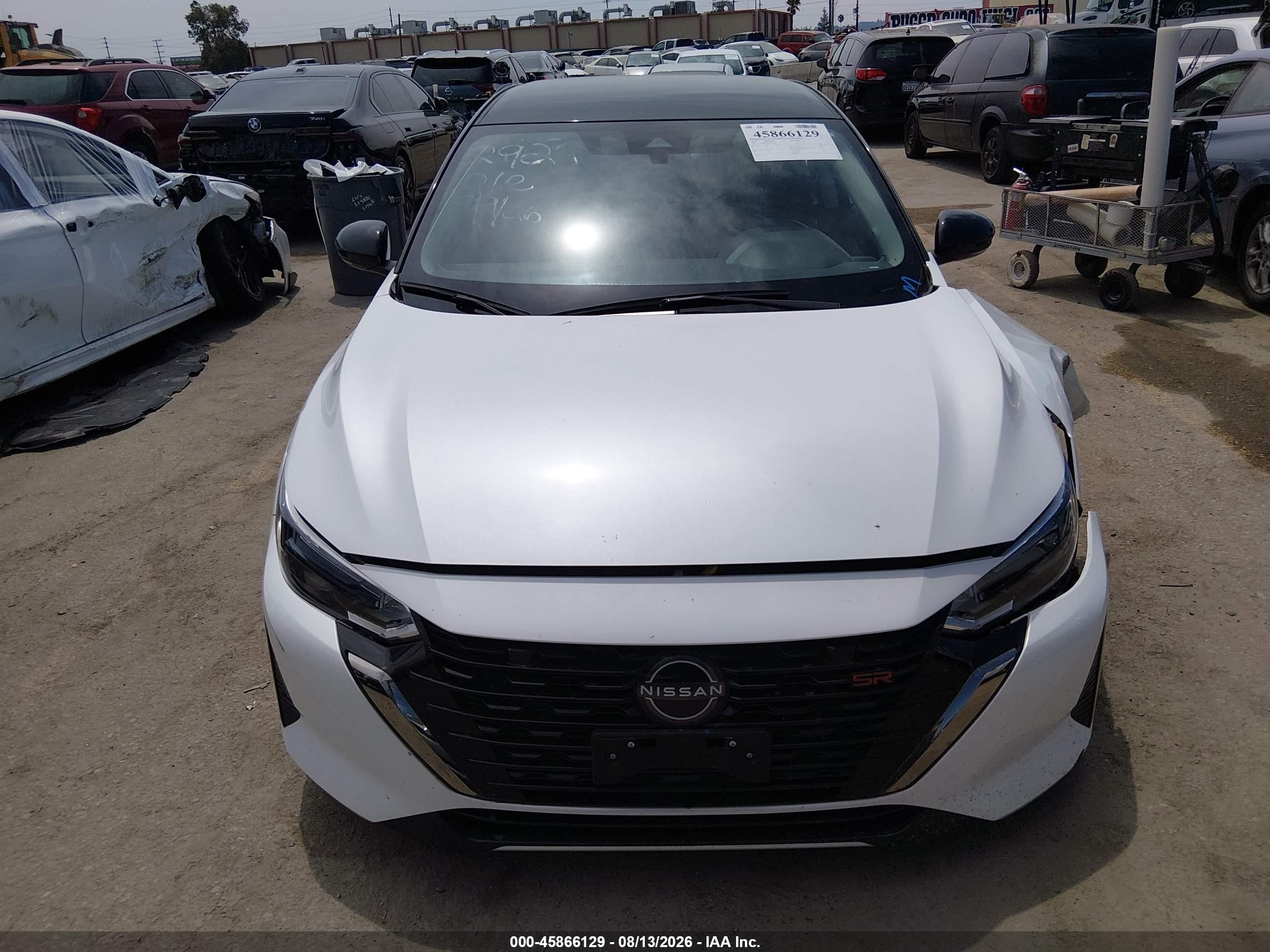 2024 Nissan Sentra Sr Xtronic Cvt White vin: 3N1AB8DV5RY259625