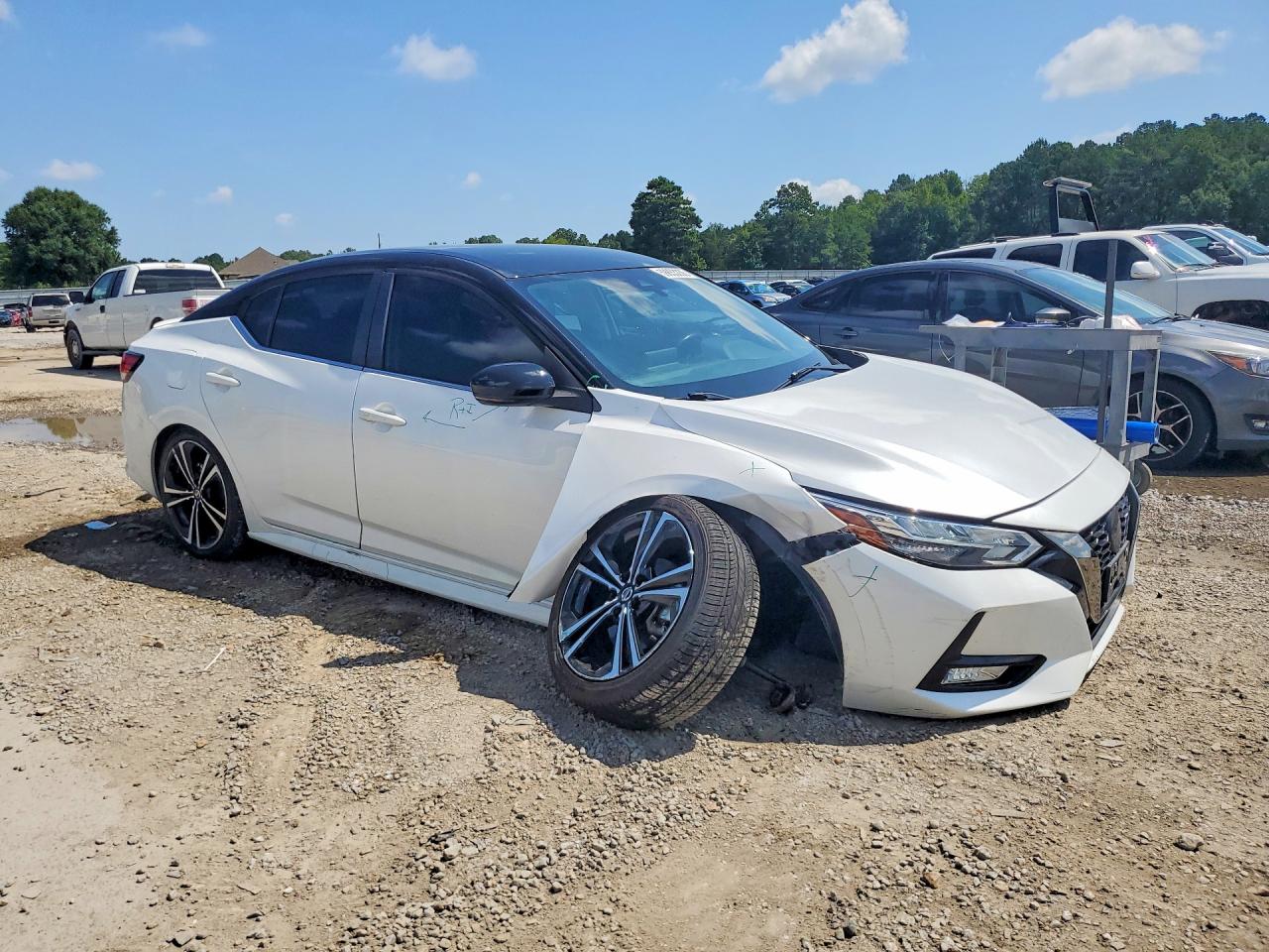 2022 Nissan Sentra Sr Белый vin: 3N1AB8DV6NY219967