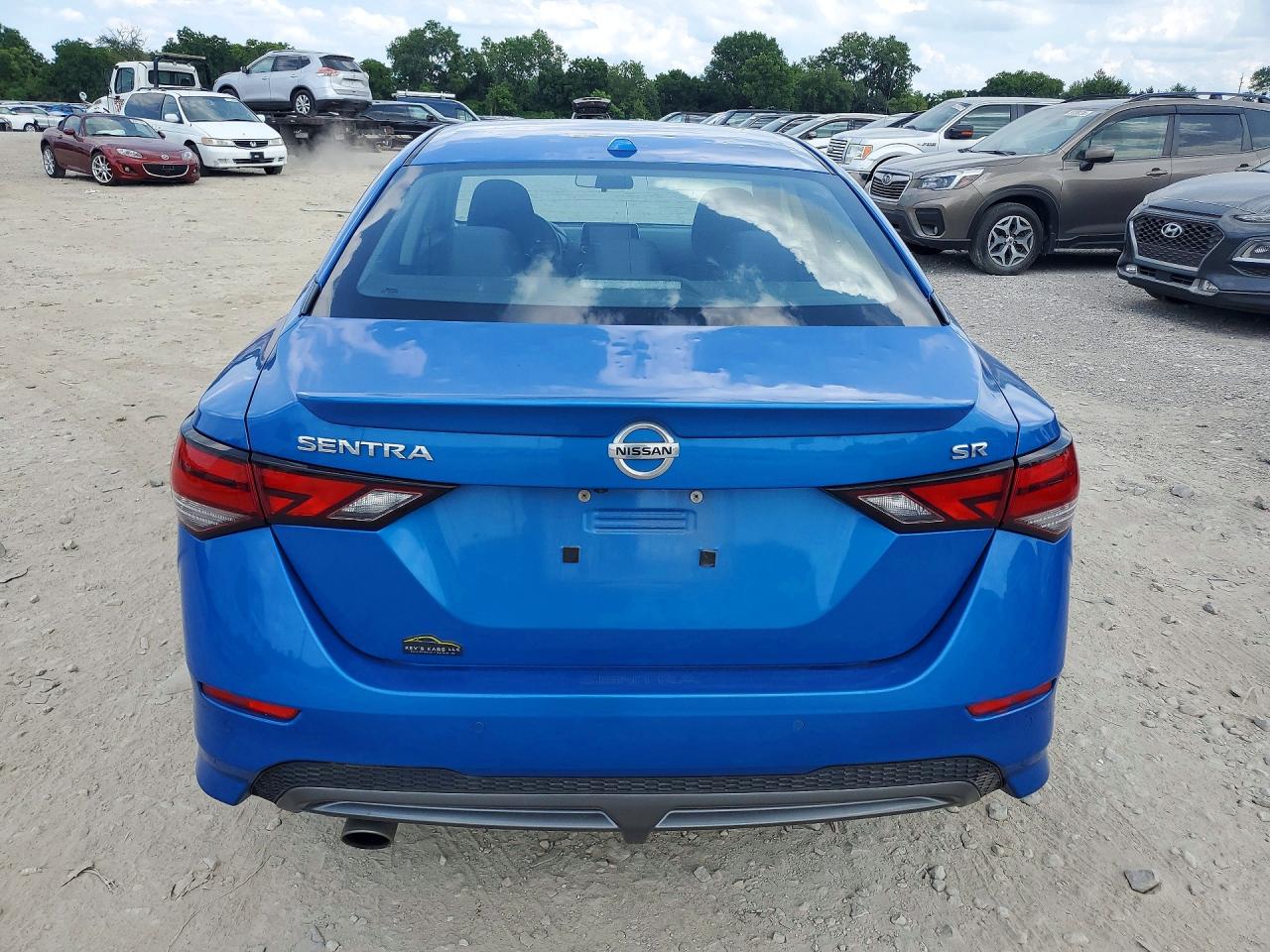 2020 Nissan Sentra Sr Синий vin: 3N1AB8DV7LY271671