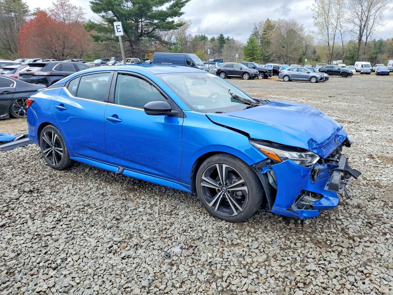 2021 Nissan Sentra Sr Blue vin: 3N1AB8DV7MY309031