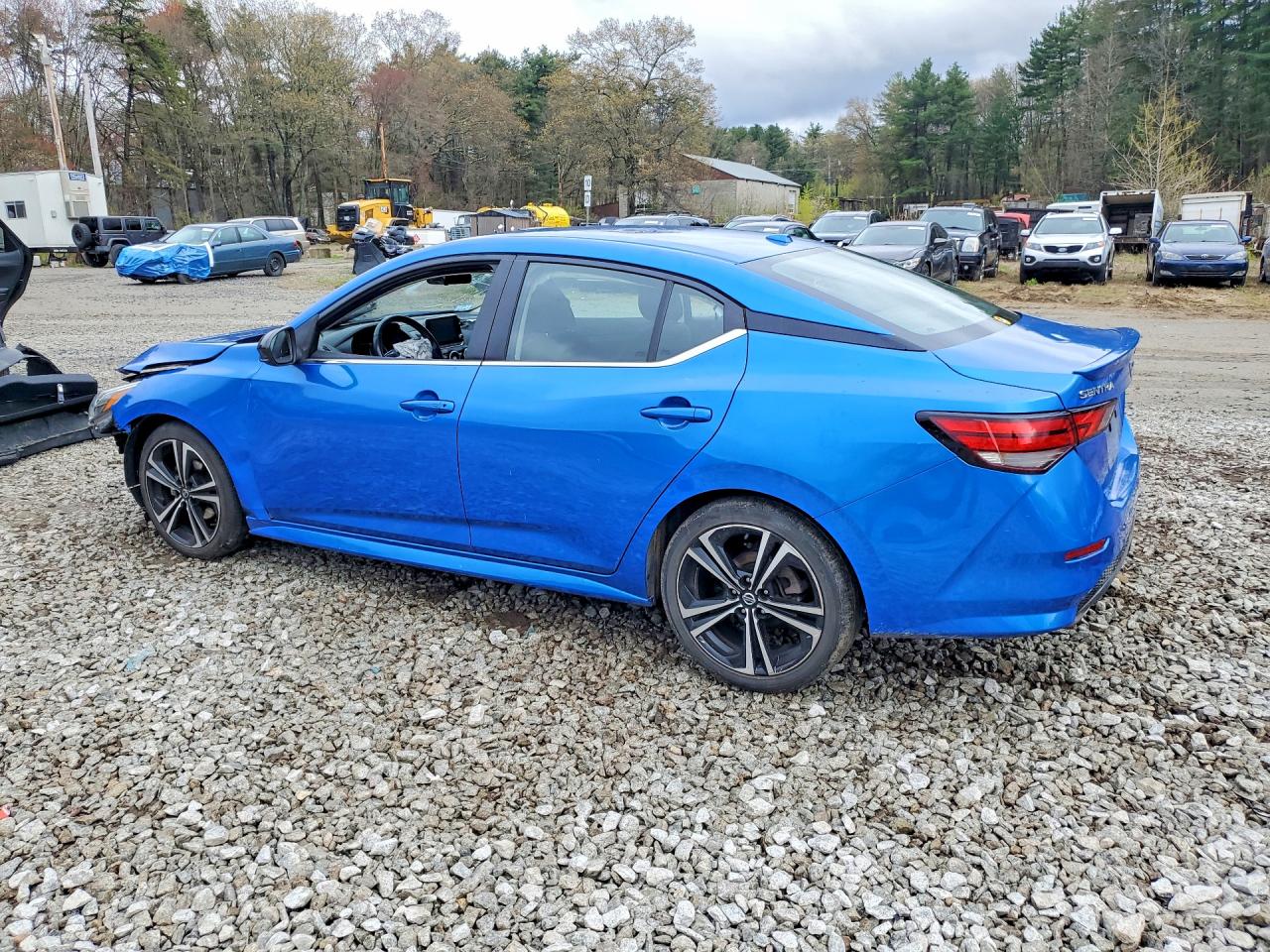 2021 Nissan Sentra Sr Blue vin: 3N1AB8DV7MY309031