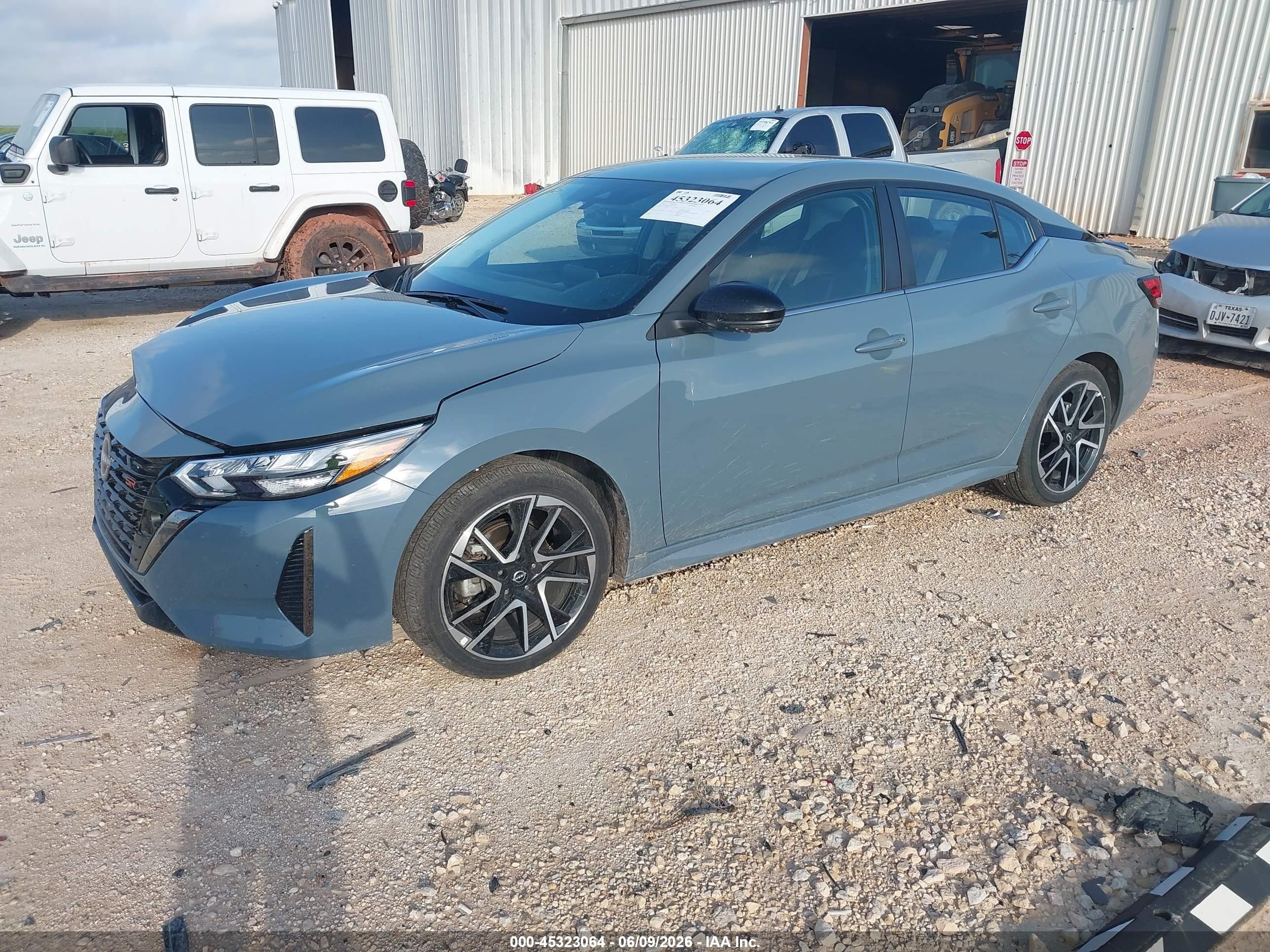 2025 Nissan Sentra Sr Gray vin: 3N1AB8DV7SY356749