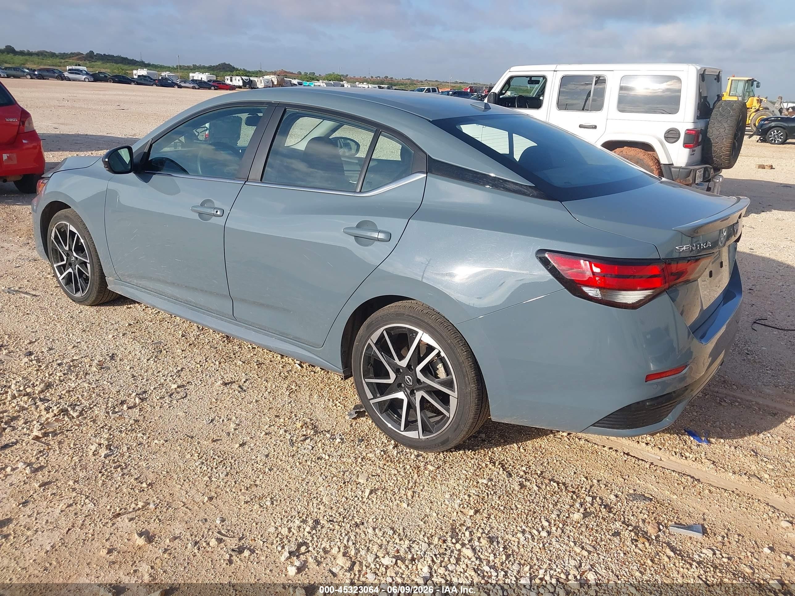 2025 Nissan Sentra Sr Gray vin: 3N1AB8DV7SY356749