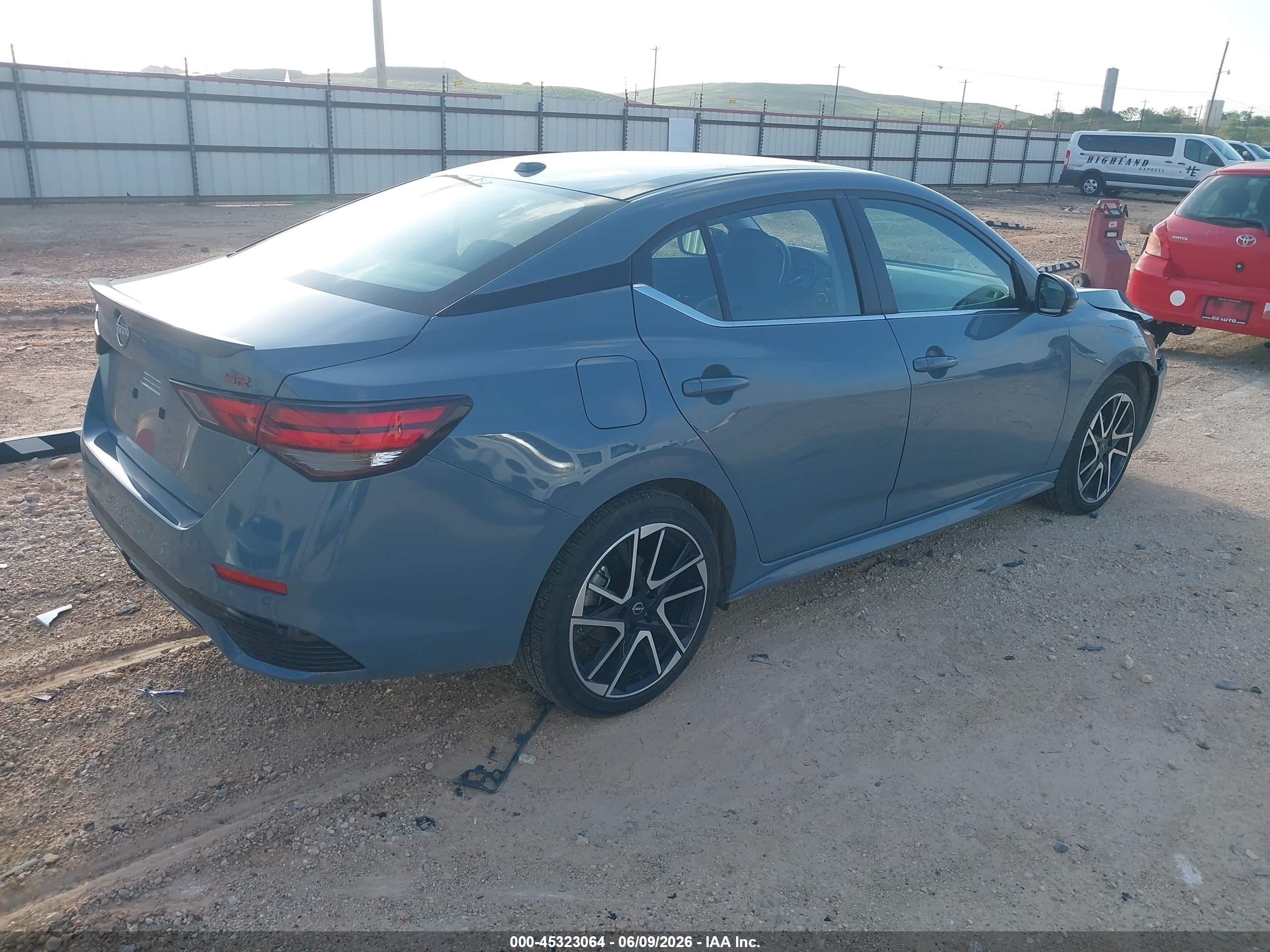 2025 Nissan Sentra Sr Gray vin: 3N1AB8DV7SY356749
