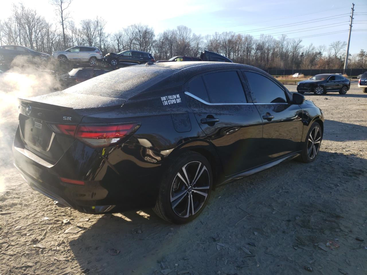 2023 Nissan Sentra Sr Черный vin: 3N1AB8DV8PY235171