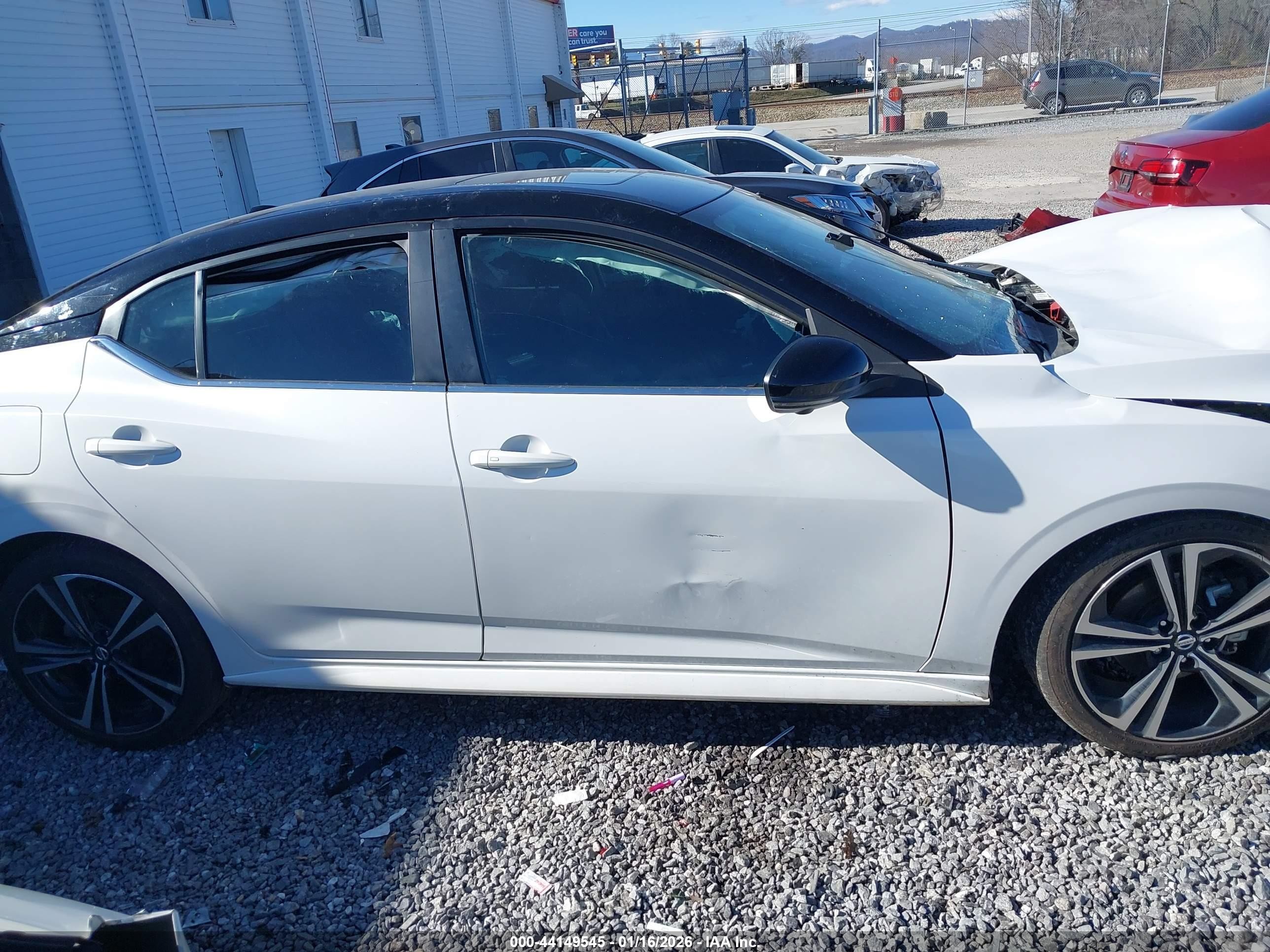 2023 Nissan Sentra Sr Xtronic Cvt Белый vin: 3N1AB8DV8PY312881