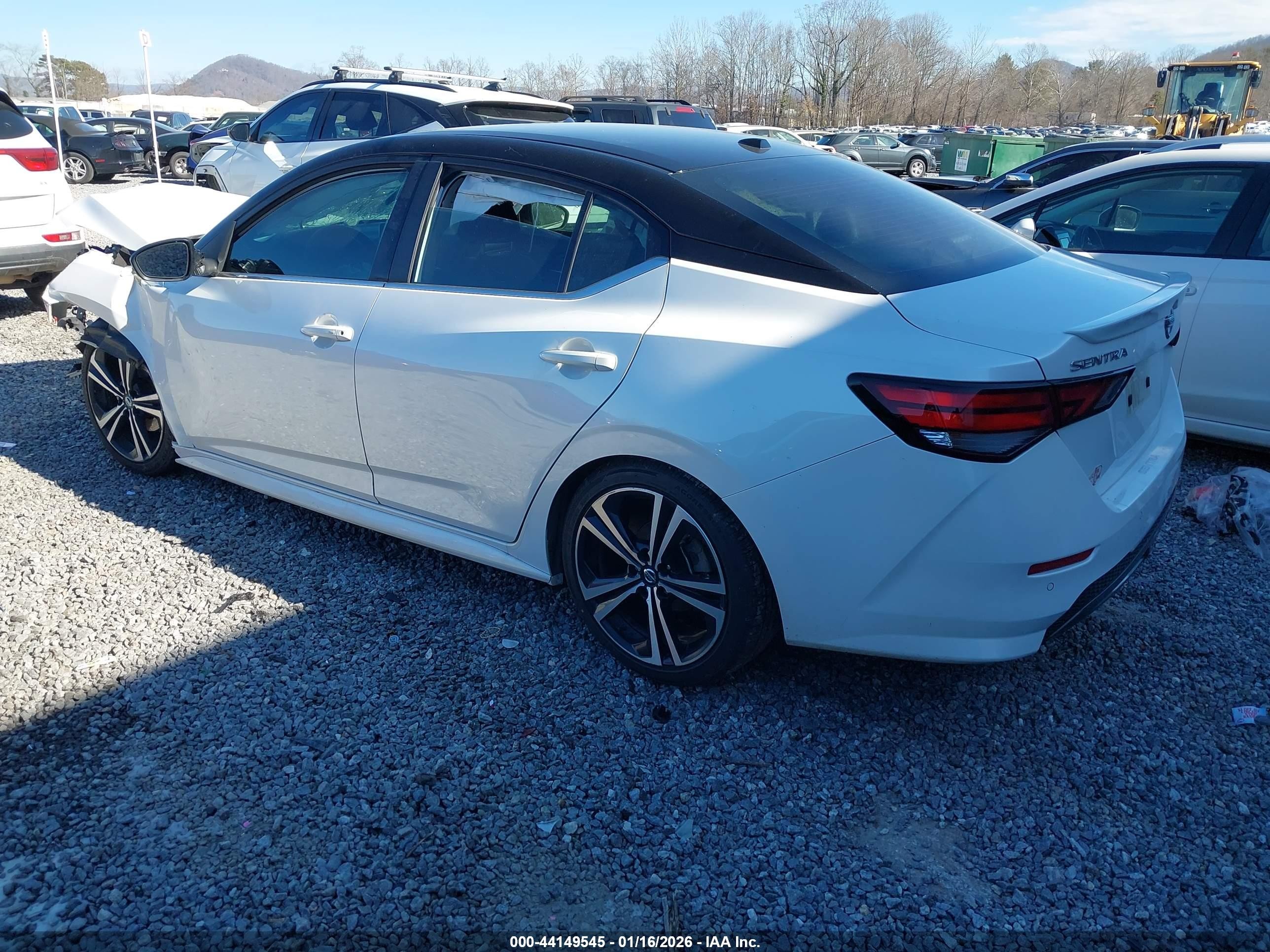 2023 Nissan Sentra Sr Xtronic Cvt Белый vin: 3N1AB8DV8PY312881