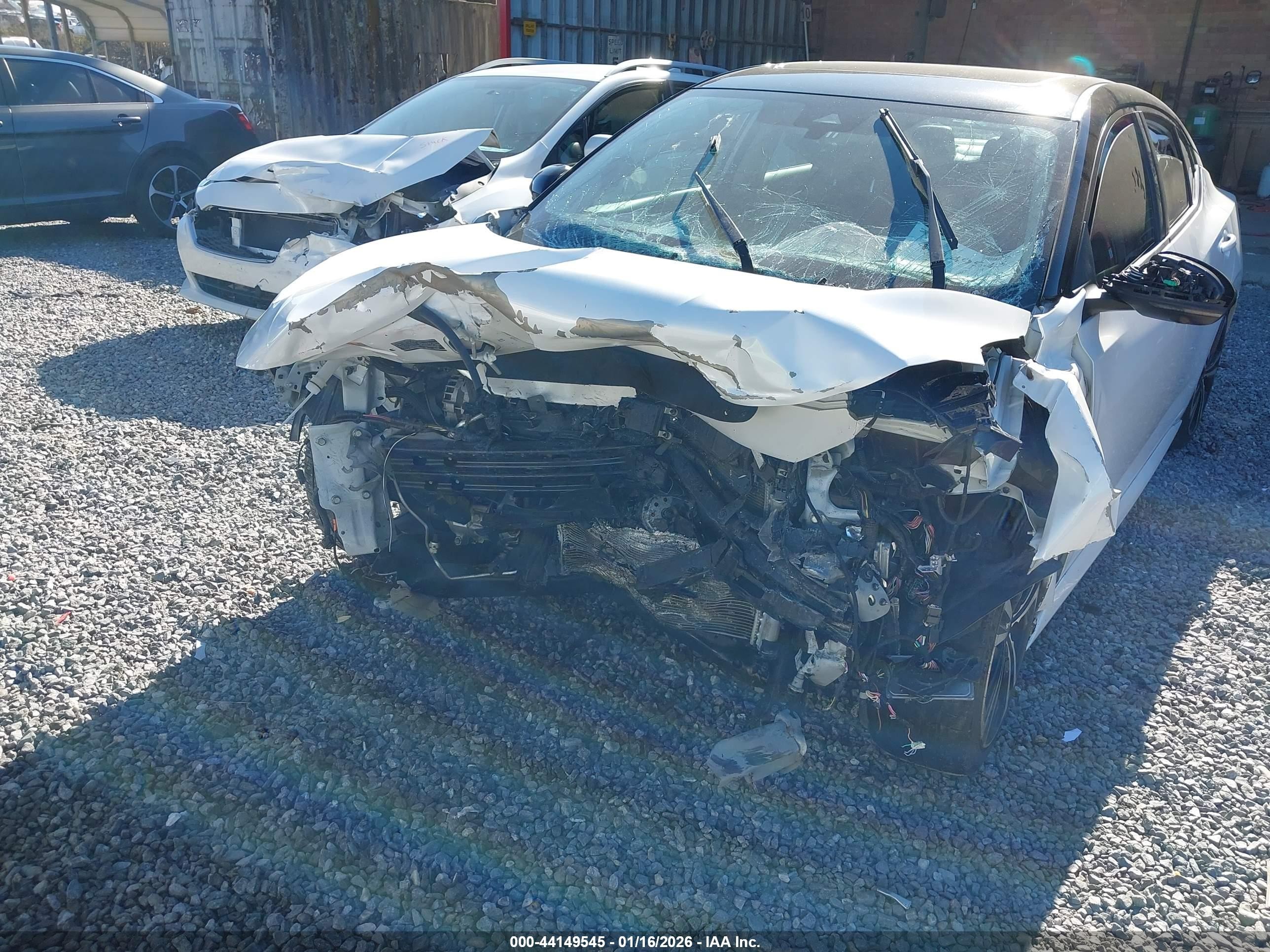 2023 Nissan Sentra Sr Xtronic Cvt Белый vin: 3N1AB8DV8PY312881