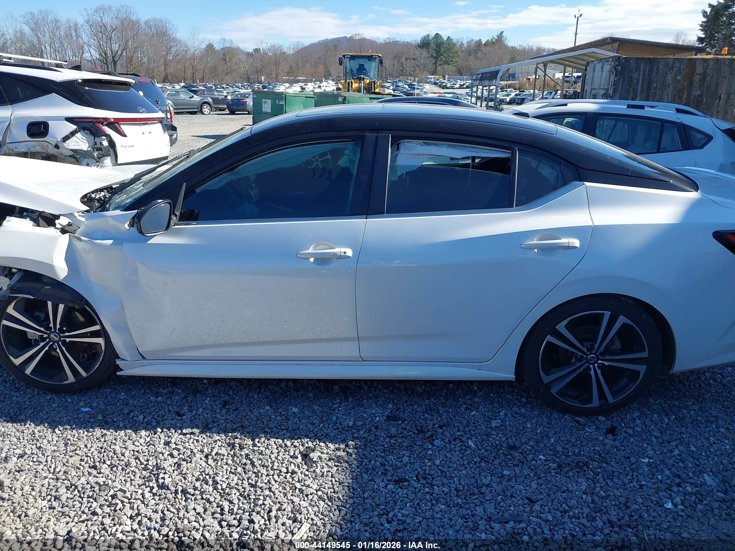 2023 Nissan Sentra Sr Xtronic Cvt Белый vin: 3N1AB8DV8PY312881