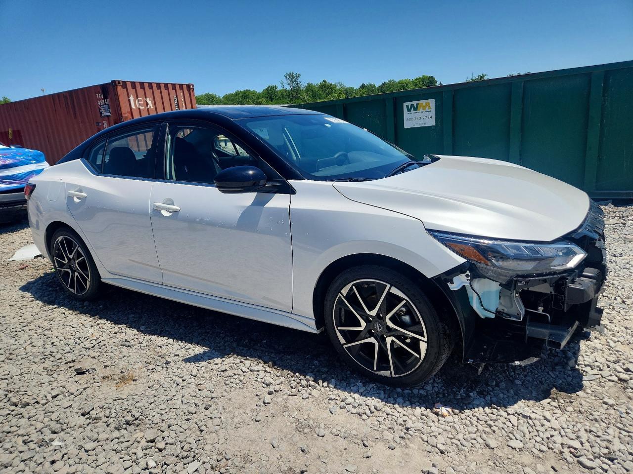2025 Nissan Sentra Sr White vin: 3N1AB8DV8SY386424