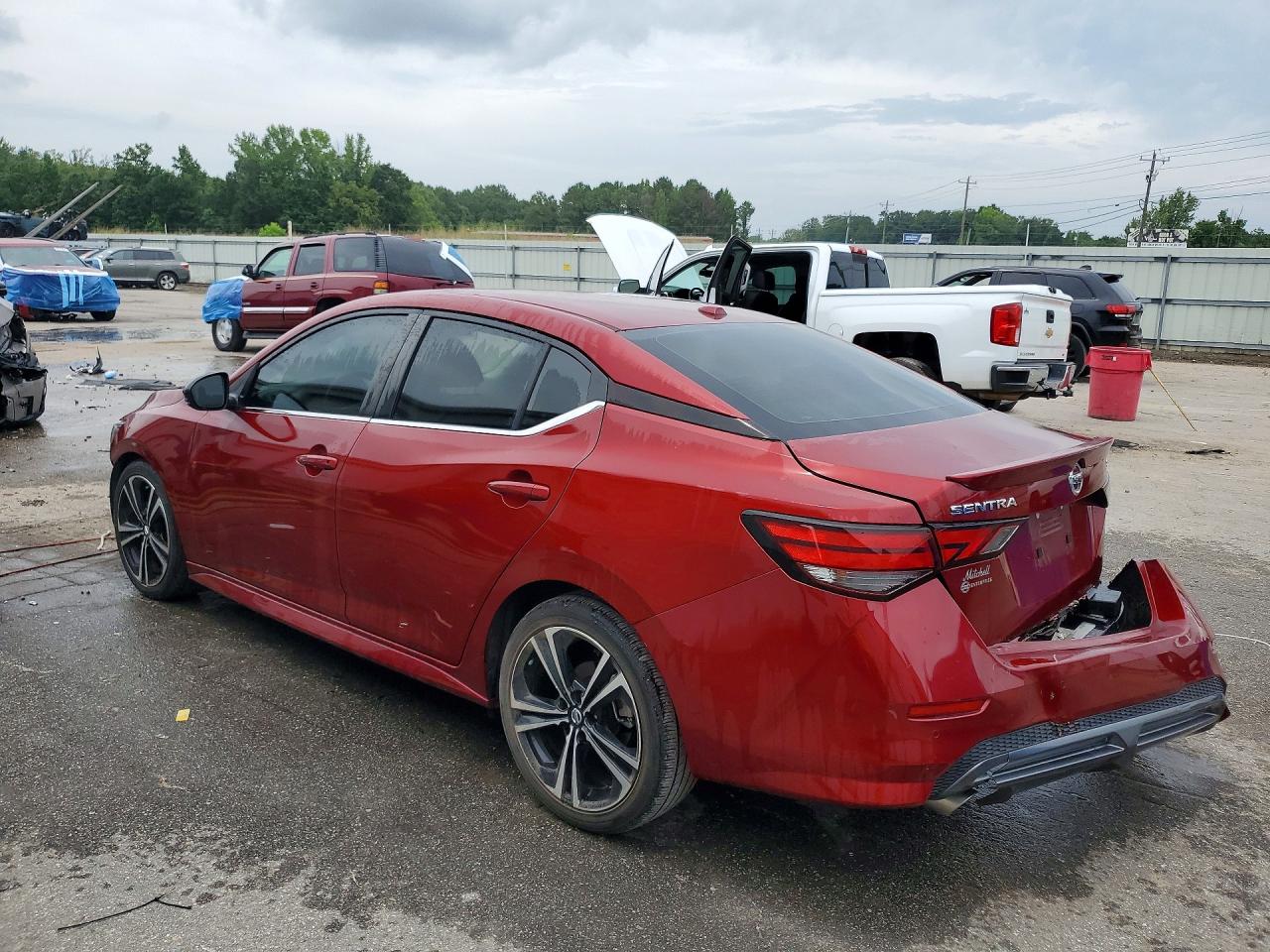 2020 Nissan Sentra Sr Красный vin: 3N1AB8DV9LY255567