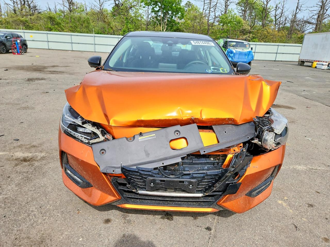 2021 Nissan Sentra Sr Orange vin: 3N1AB8DV9MY204460