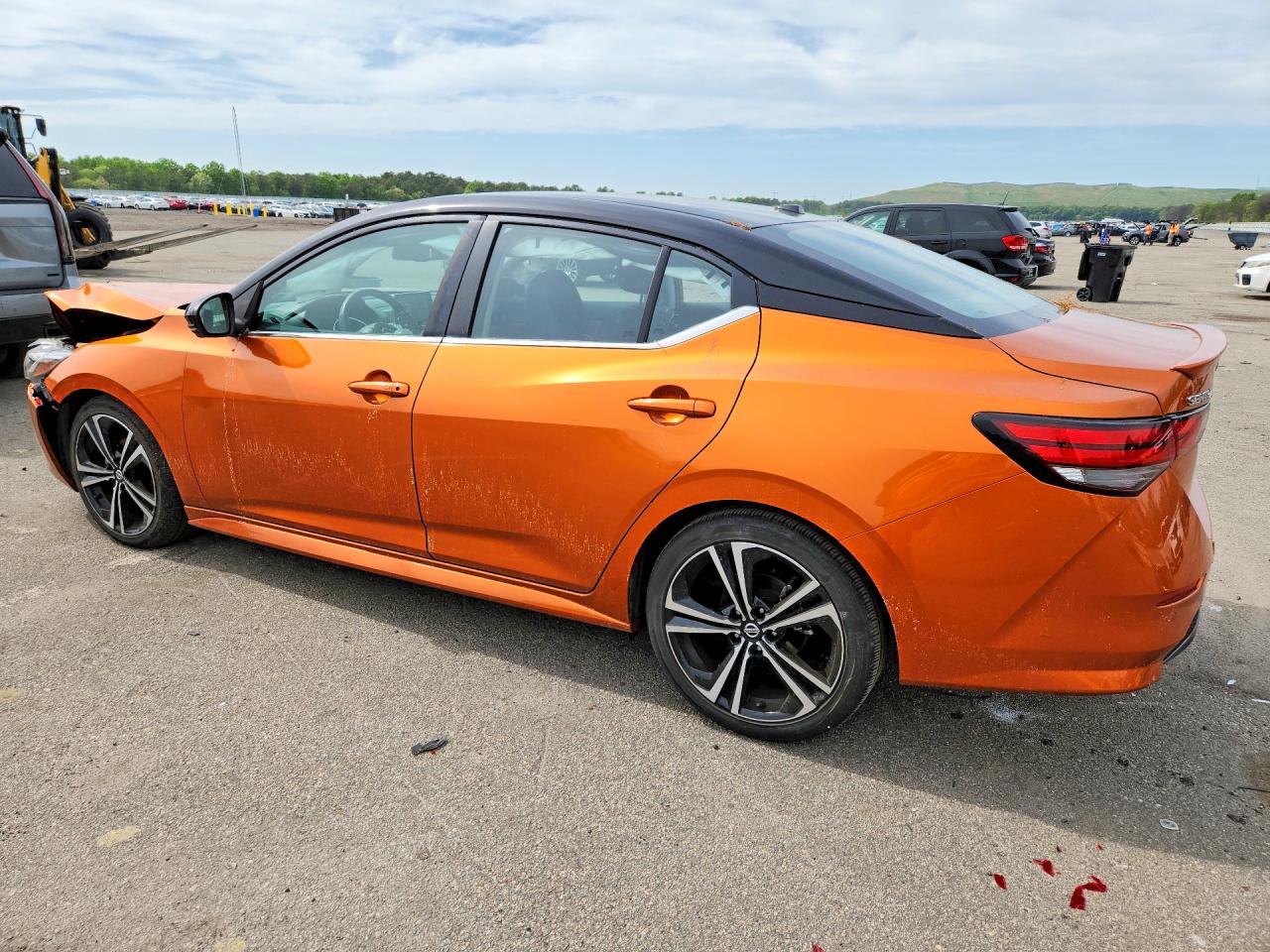 2021 Nissan Sentra Sr Orange vin: 3N1AB8DV9MY204460
