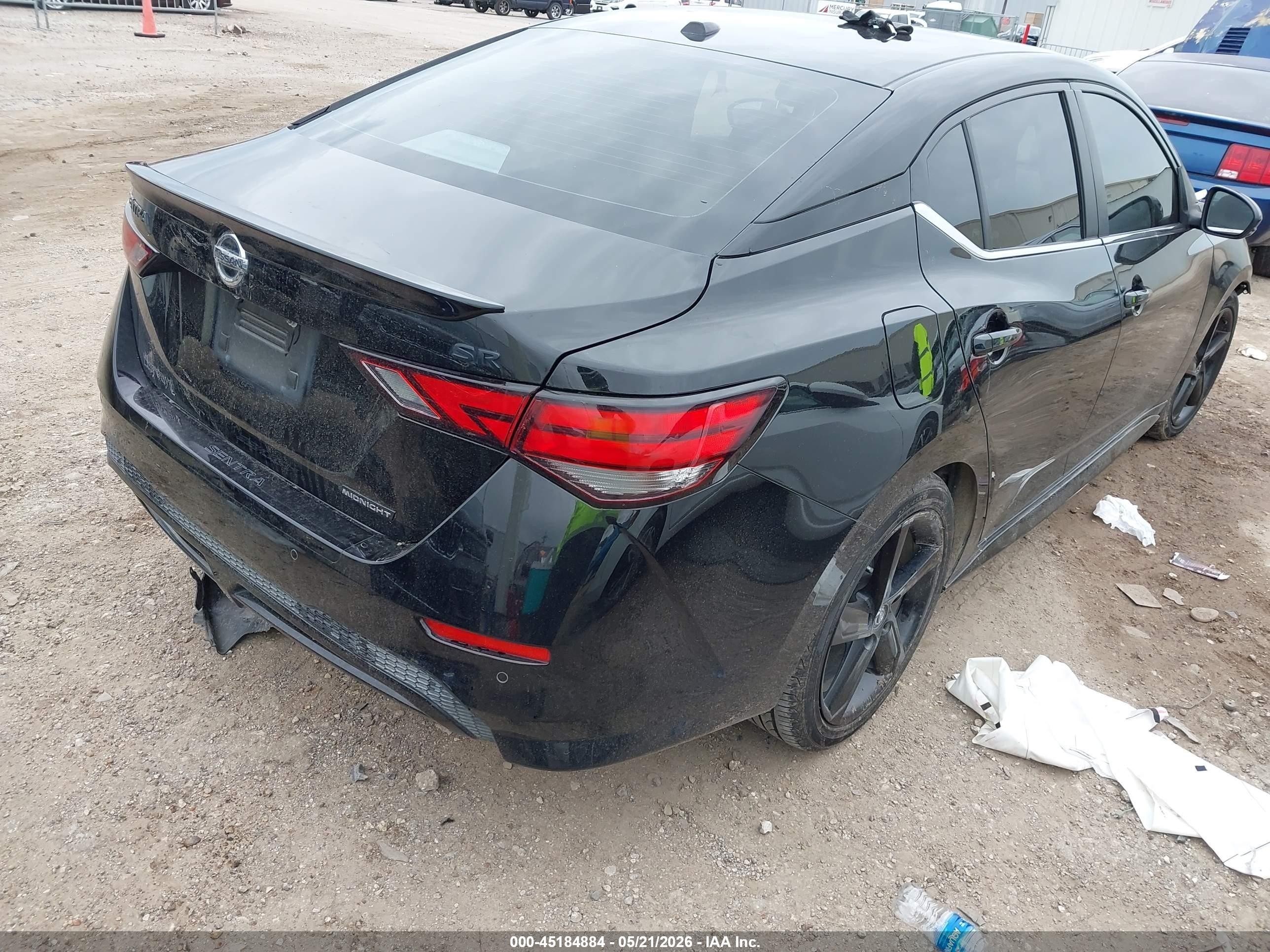2022 Nissan Sentra Sr Xtronic Cvt Черный vin: 3N1AB8DV9NY303359