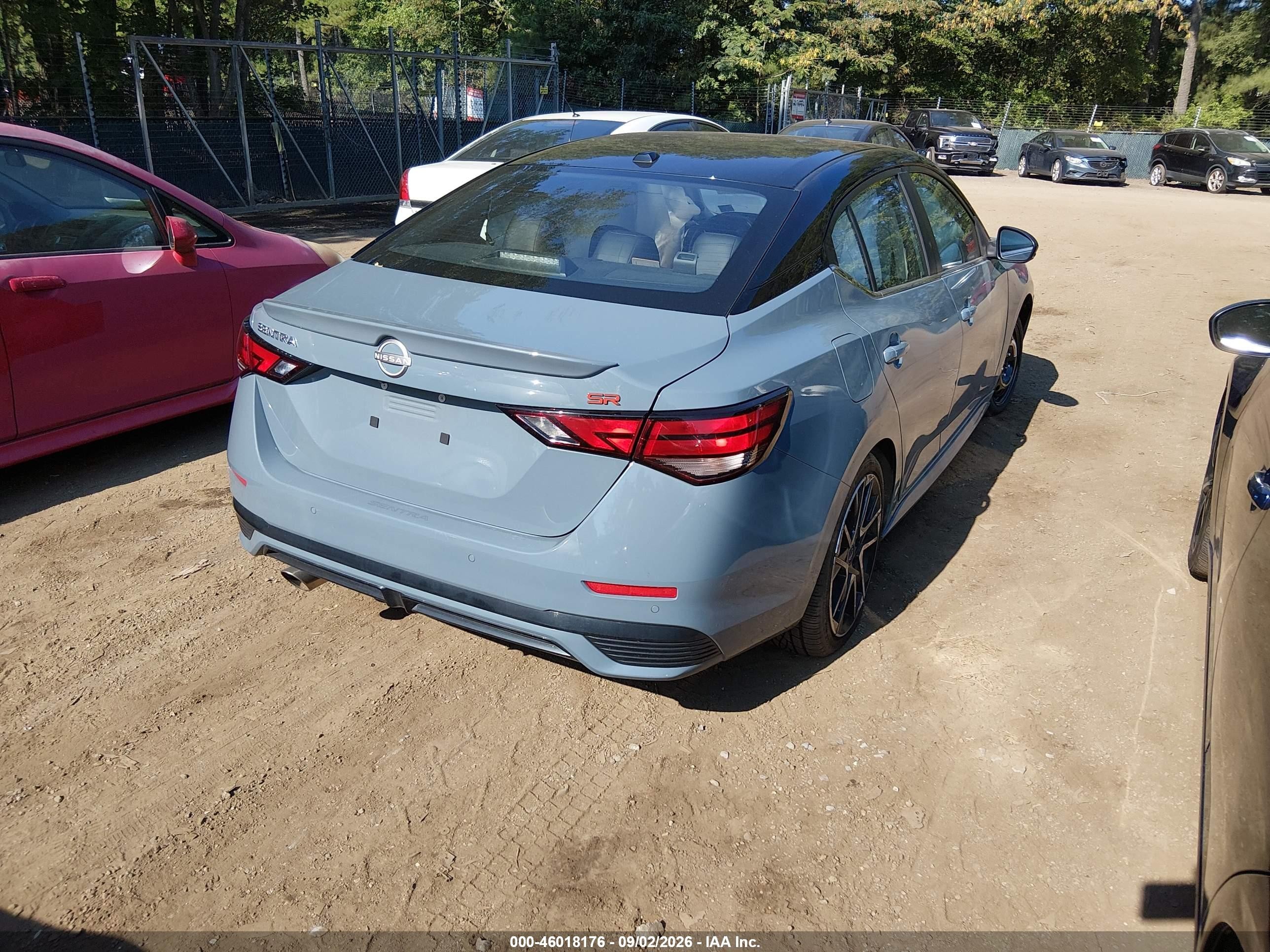 2025 Nissan Sentra Sr Синий vin: 3N1AB8DV9SY245488