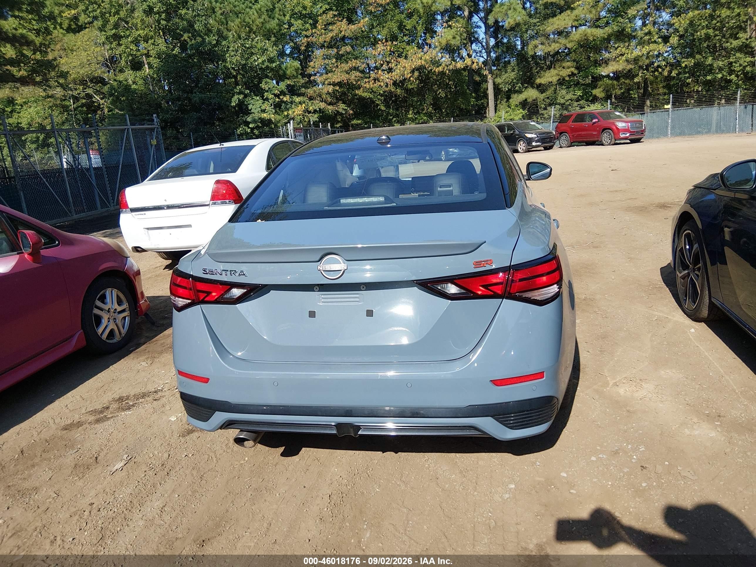 2025 Nissan Sentra Sr Синий vin: 3N1AB8DV9SY245488