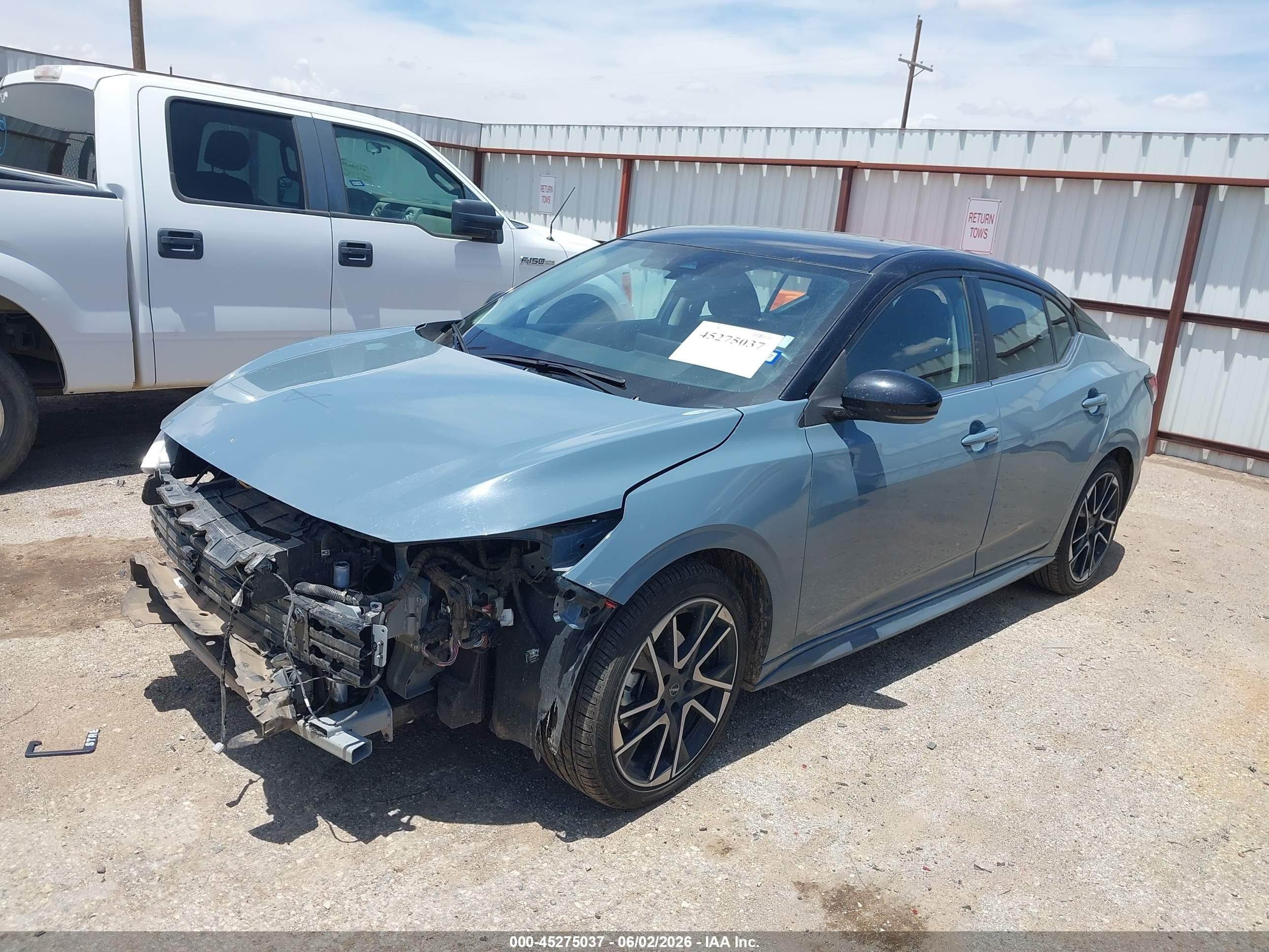 2025 Nissan Sentra Sr Gray vin: 3N1AB8DV9SY286414