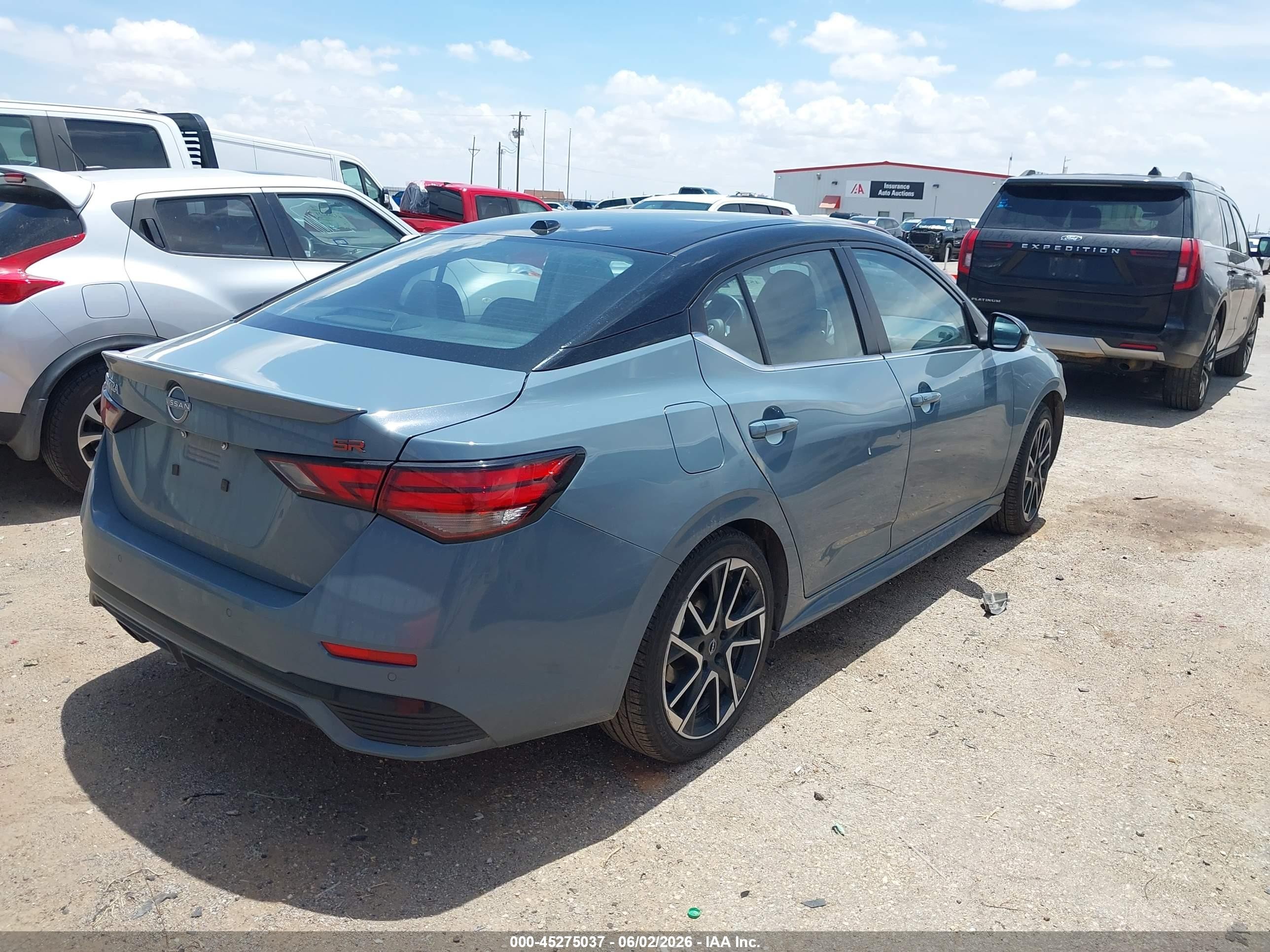 2025 Nissan Sentra Sr Gray vin: 3N1AB8DV9SY286414