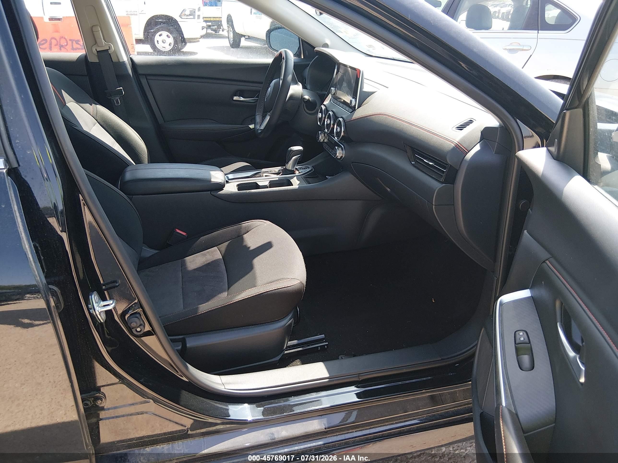2025 Nissan Sentra Sr Black vin: 3N1AB8DV9SY310825