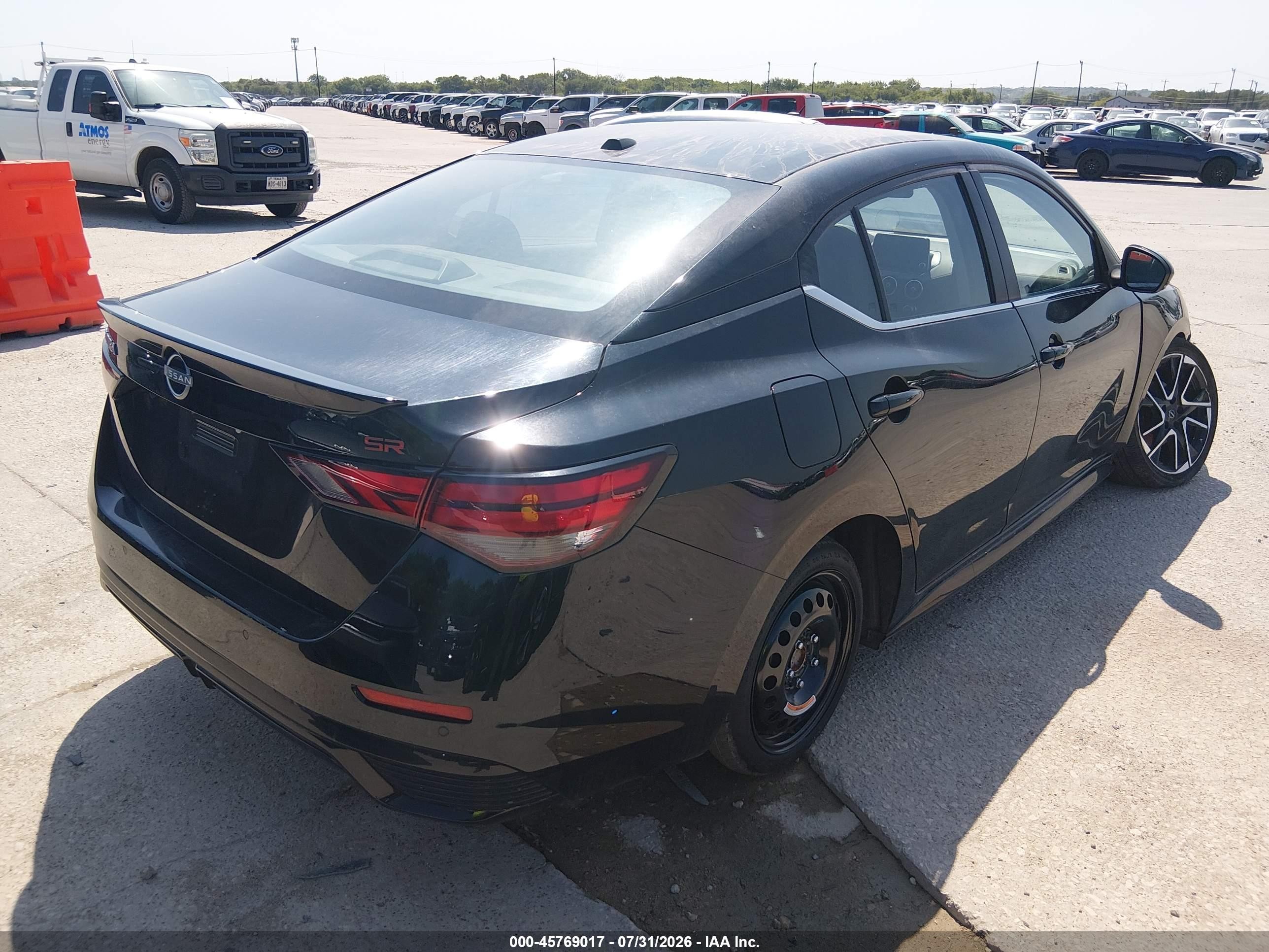 2025 Nissan Sentra Sr Black vin: 3N1AB8DV9SY310825