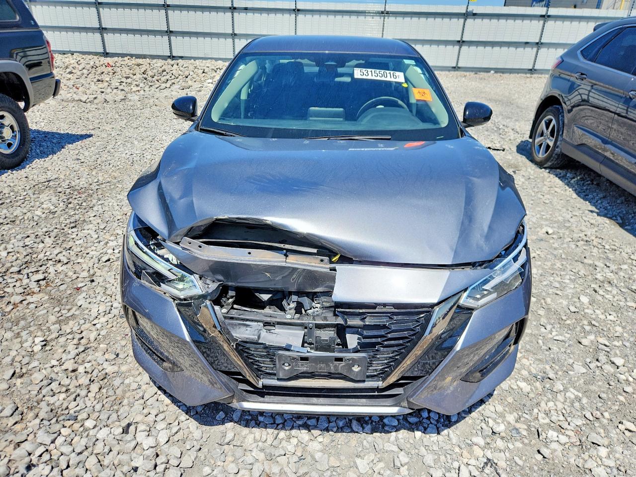 2020 Nissan Sentra Sr Серый vin: 3N1AB8DVXLY226823