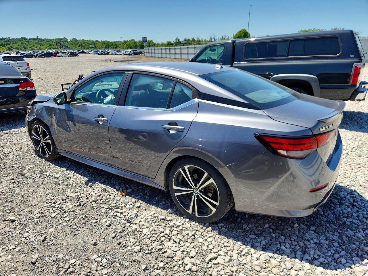 2020 Nissan Sentra Sr Серый vin: 3N1AB8DVXLY226823