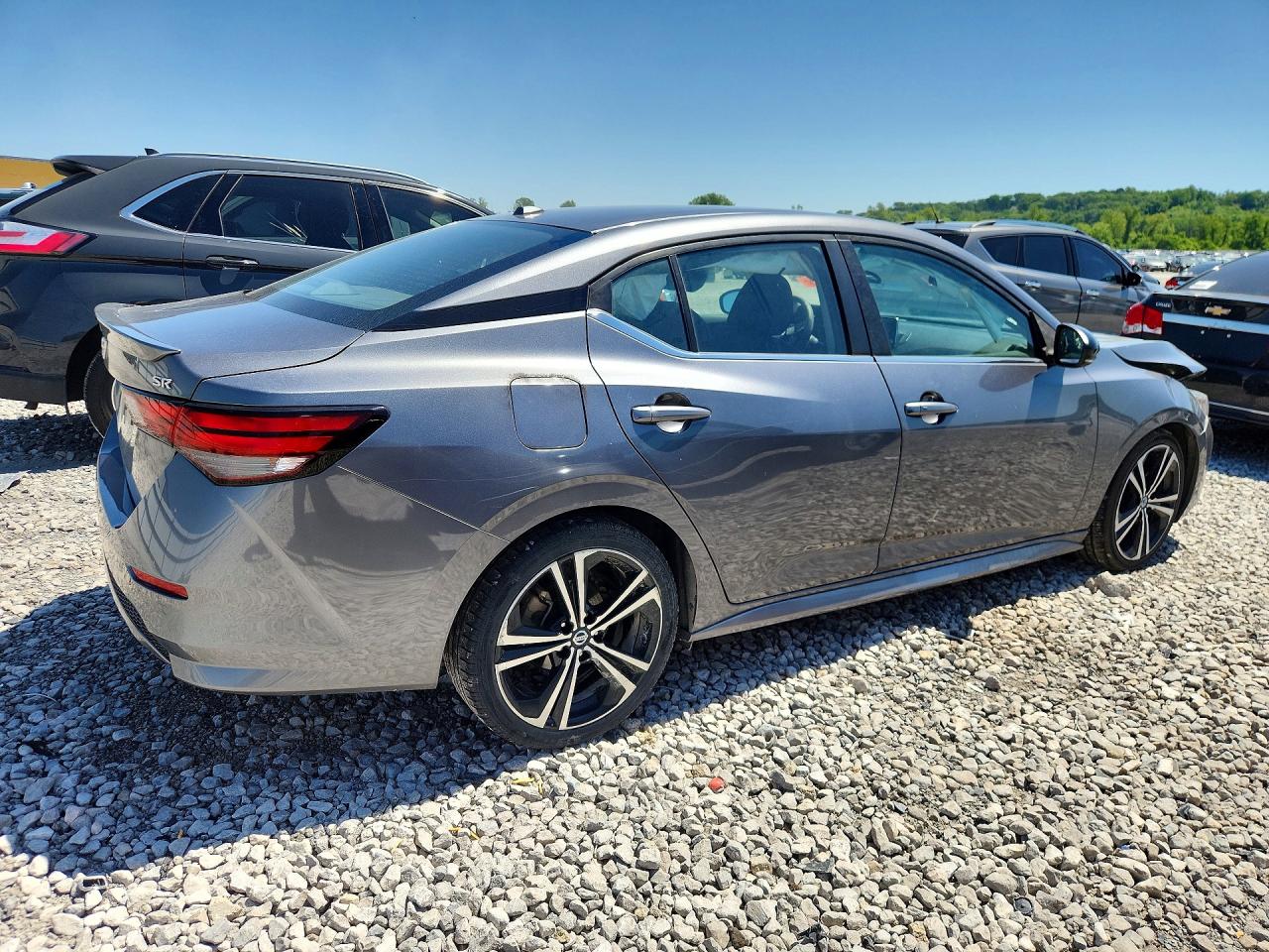2020 Nissan Sentra Sr Серый vin: 3N1AB8DVXLY226823