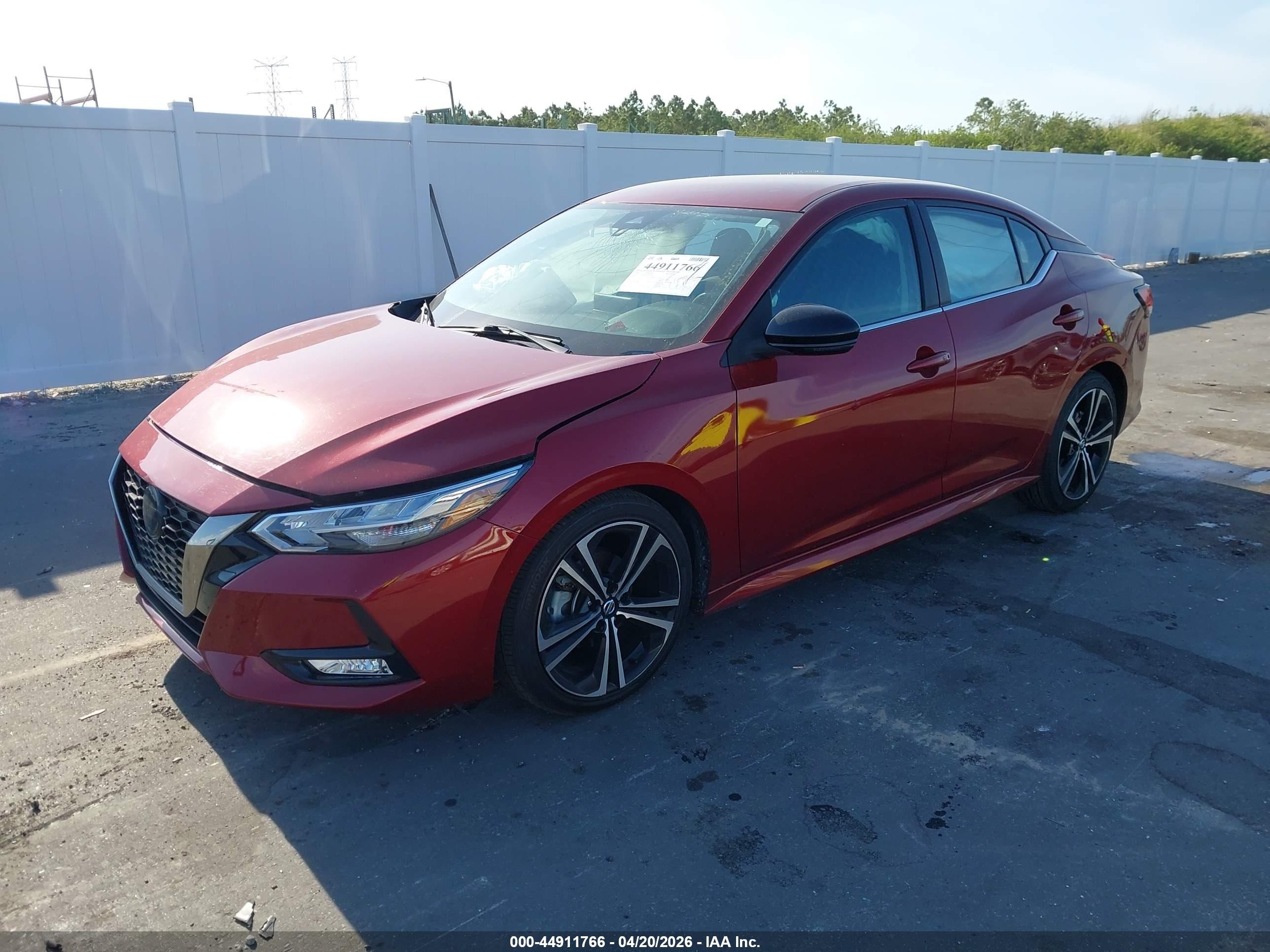 2020 Nissan Sentra Sr Xtronic Cvt Красный vin: 3N1AB8DVXLY241676