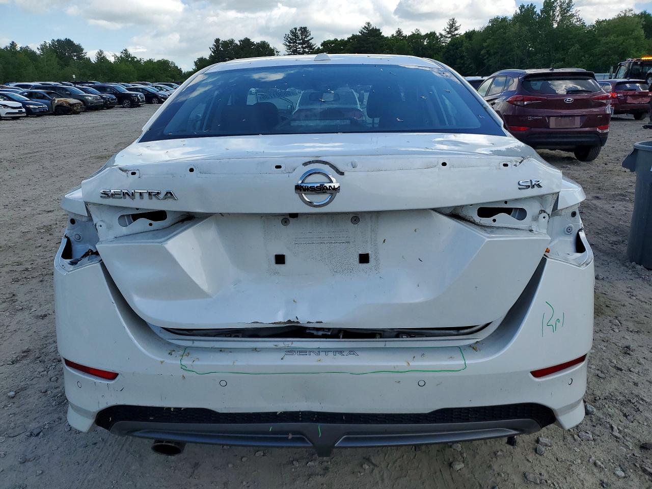 2023 Nissan Sentra Sr White vin: 3N1AB8DVXPY313997