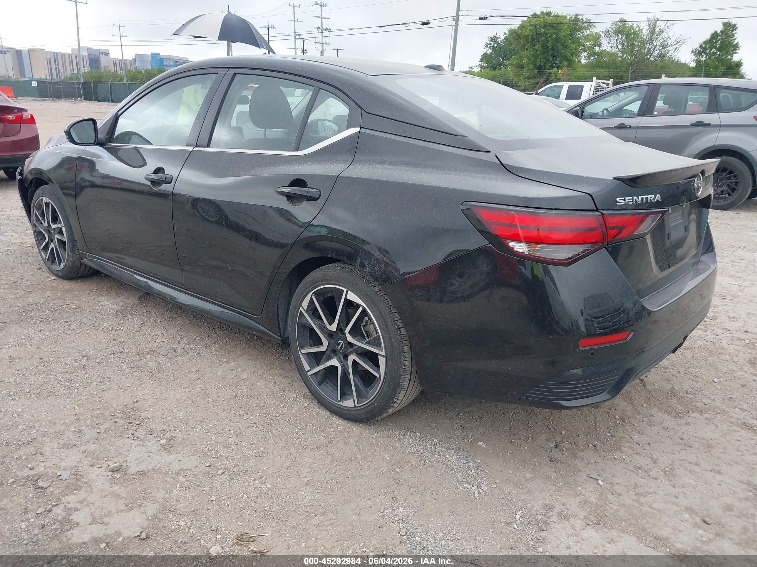 2025 Nissan Sentra Sr Black vin: 3N1AB8DVXSY310185