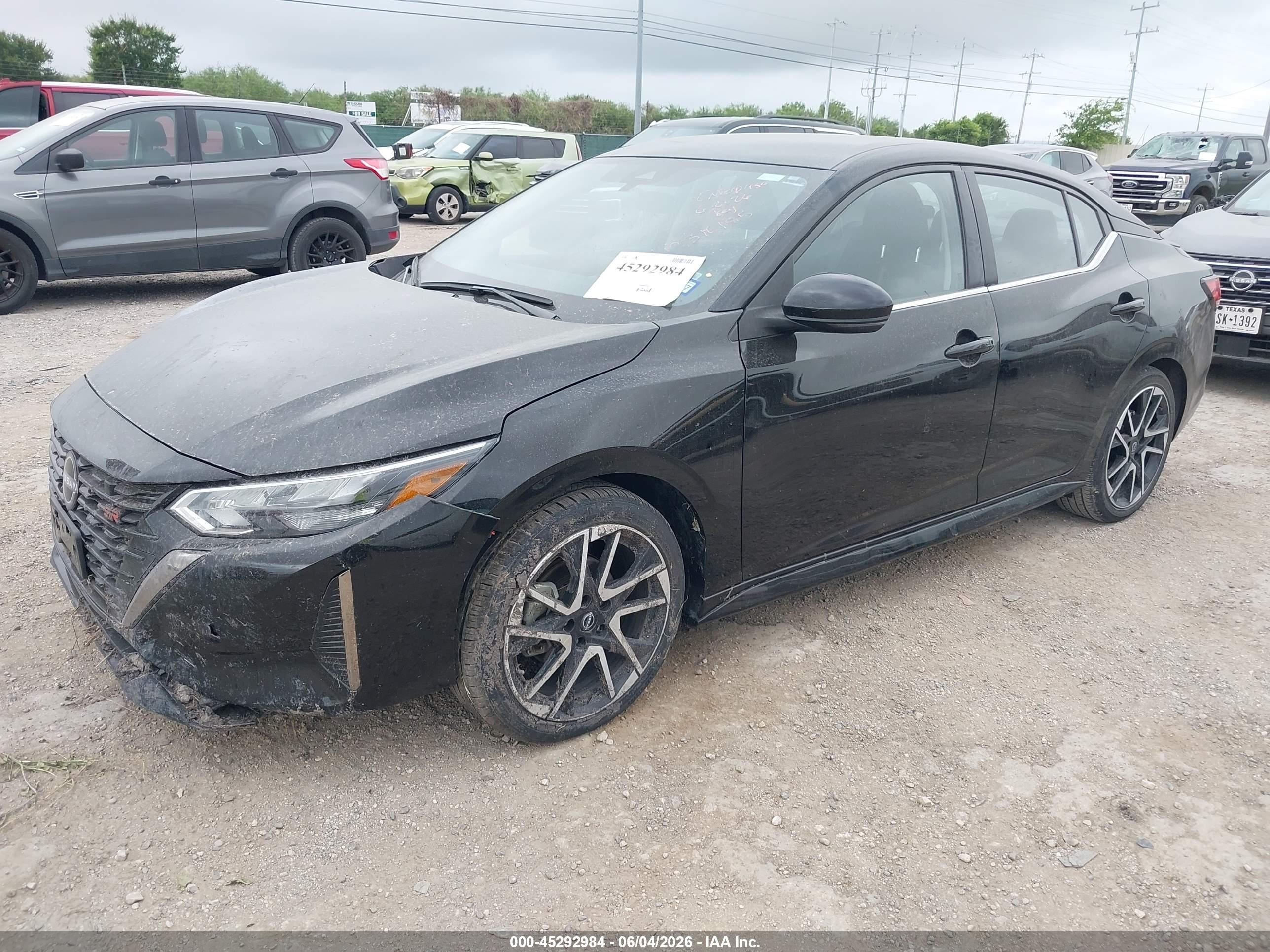 2025 Nissan Sentra Sr Black vin: 3N1AB8DVXSY310185