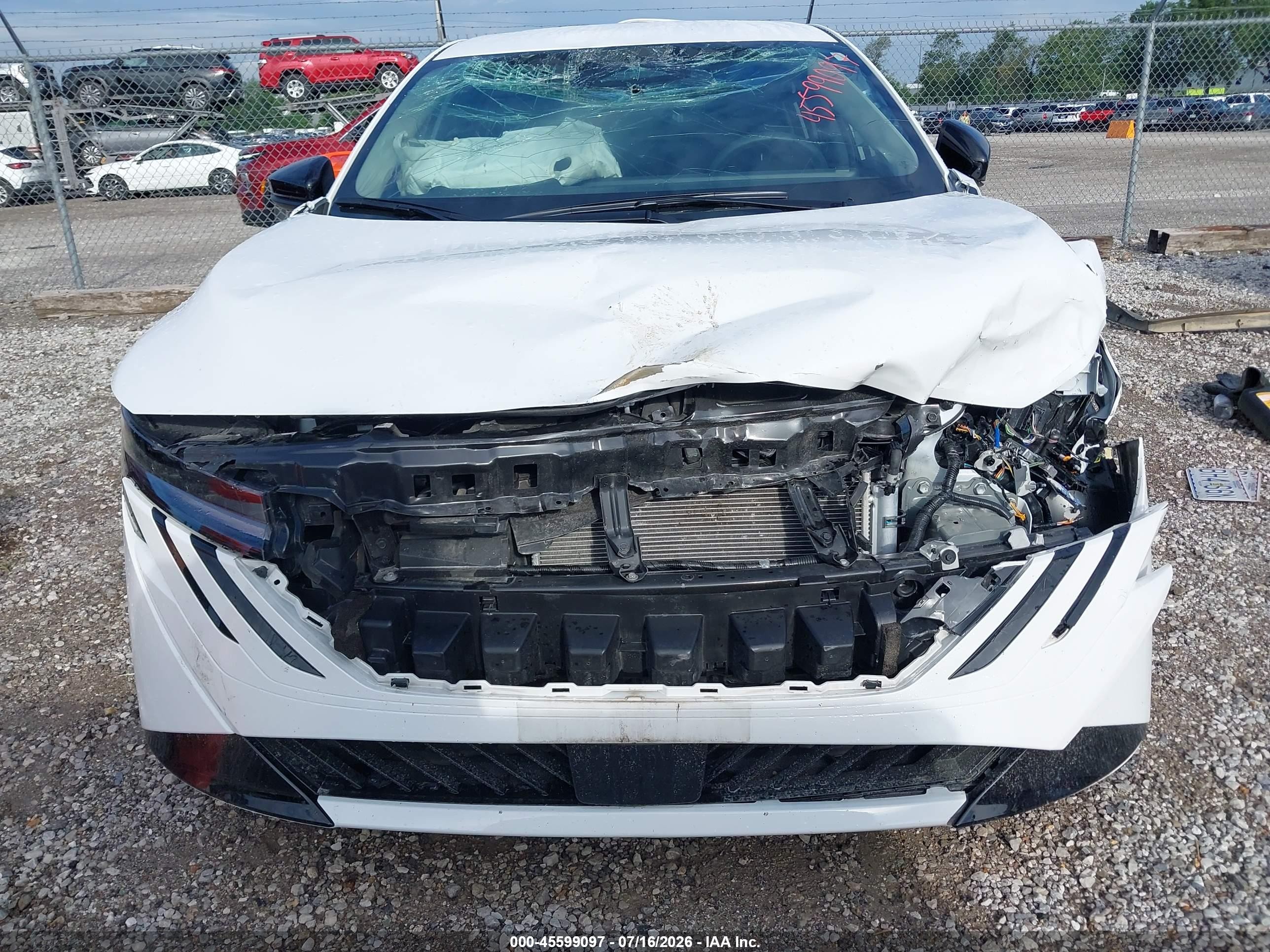 2026 Nissan Sentra S Белый vin: 3N1AB9BV7TY209566