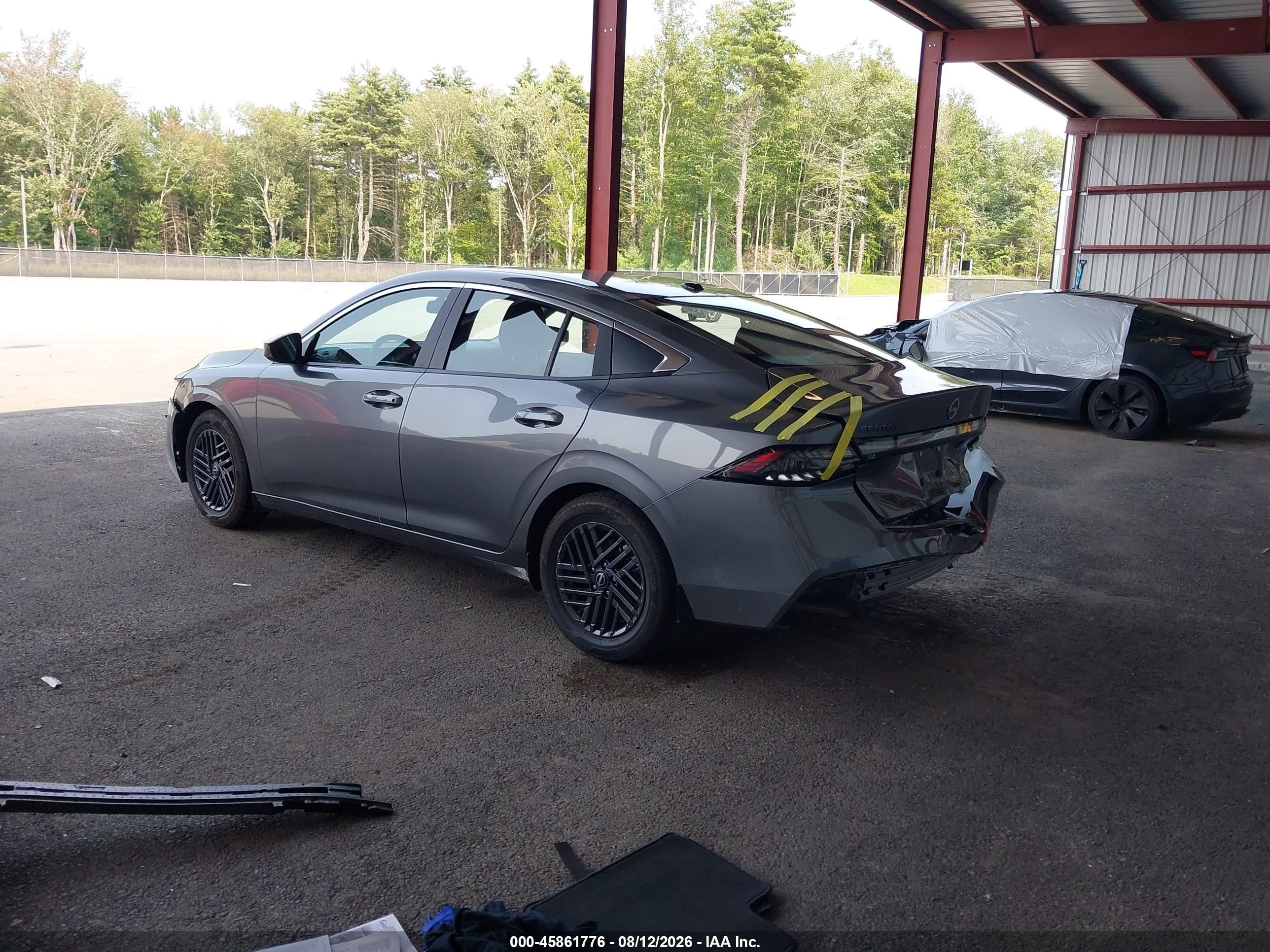2026 Nissan Sentra Sv Серый vin: 3N1AB9CV9TY234953