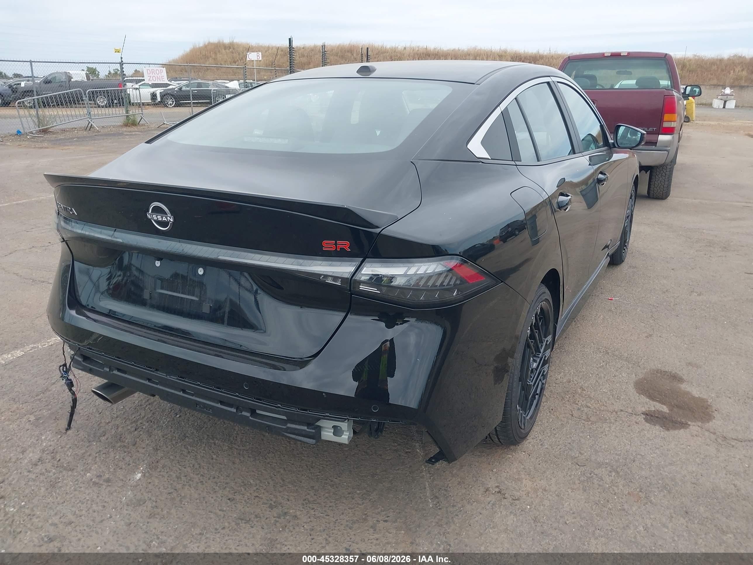 2026 Nissan Sentra Sr Black vin: 3N1AB9DV1TY229308